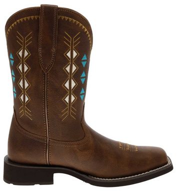 Ariat DELILAH DECO Braun Cowboystiefel Damen Westernreitstiefel