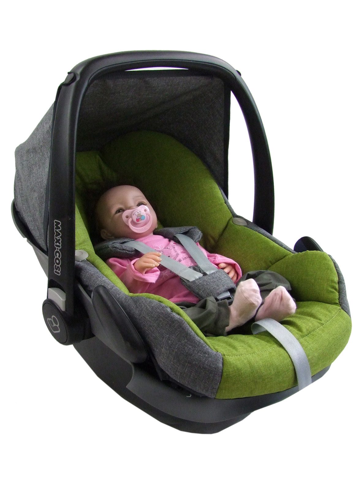 BambiniWelt by Rafael K. Babyschale Ersatzbezug kompatibel mit Maxi Cosi Pebble Babyschale 5-tlg, ab: 0+, bis: 14 Monate – Bild 2 von 5