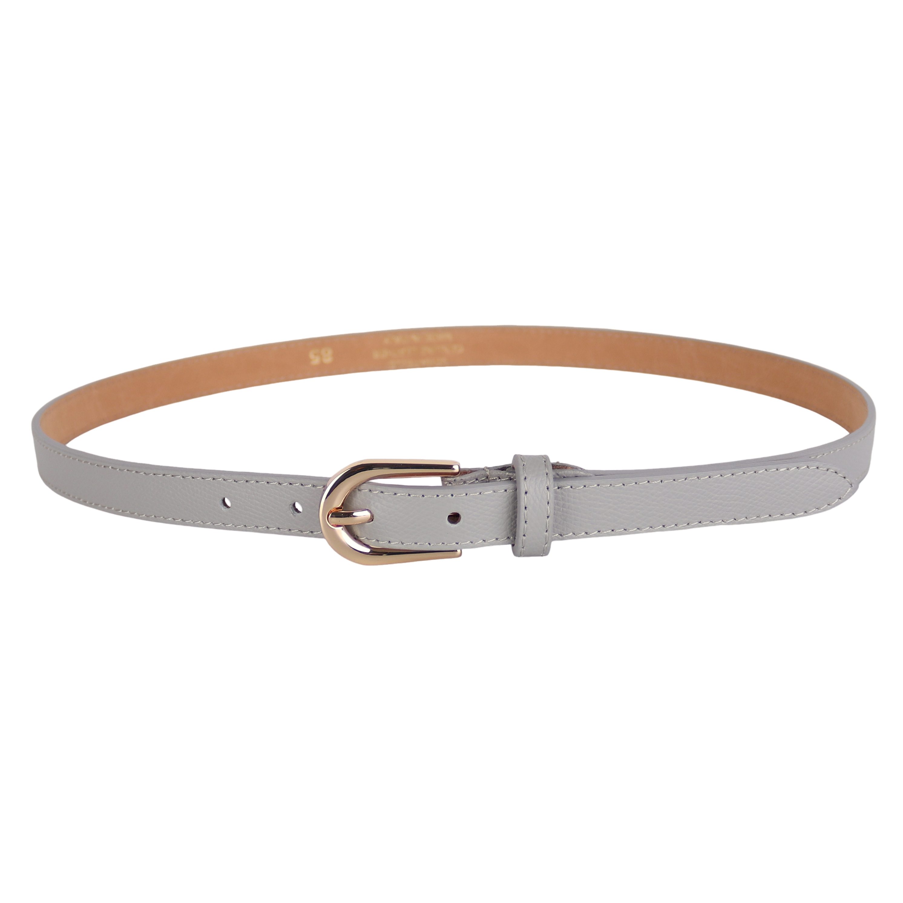 MIRROSI Ledergürtel Damen Gürtel Echtleder, Made in Italy, 18mm breit (Passt fast zu jeder Hosenschlaufe) aus Echtem Leder