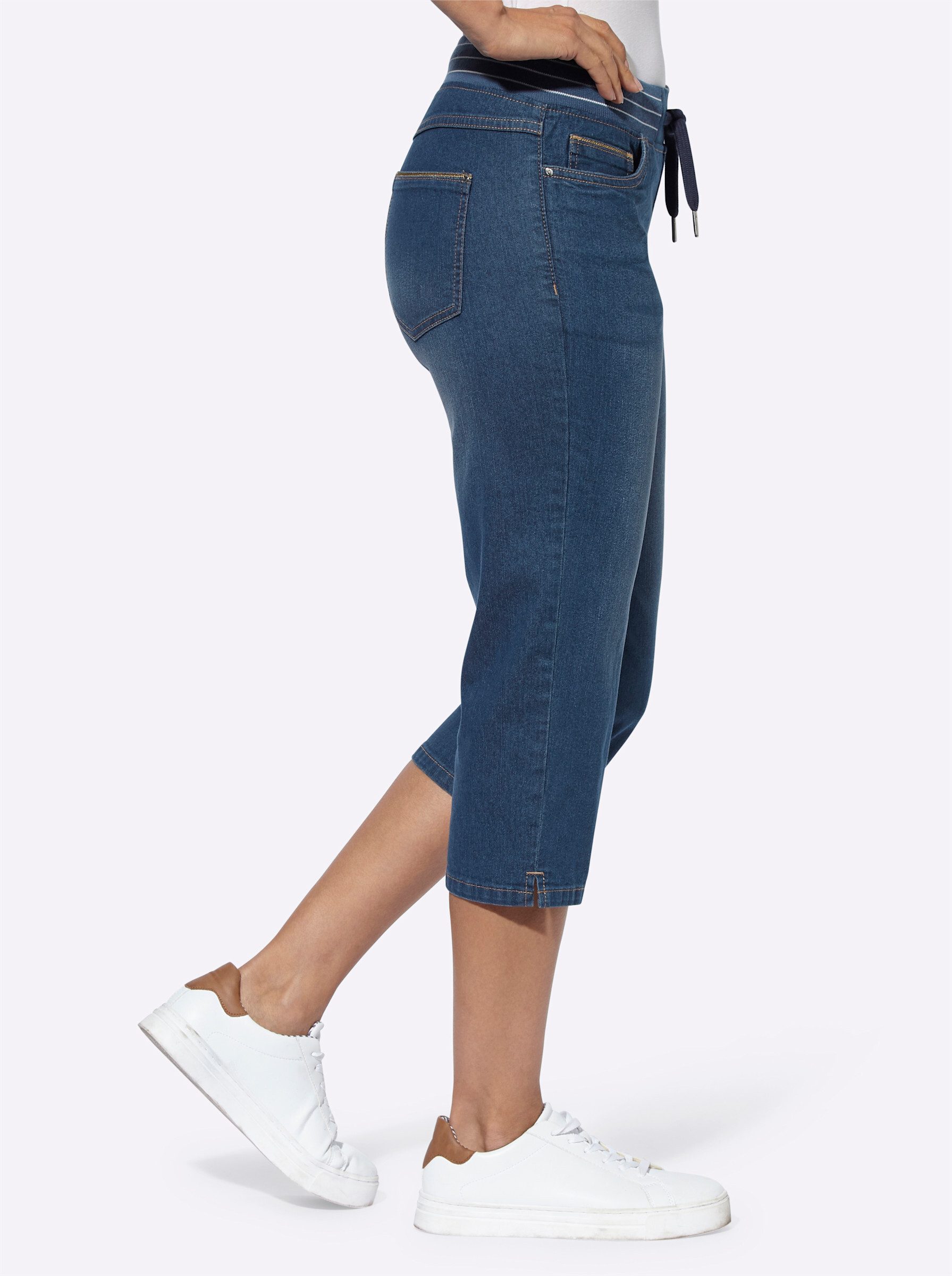 Witt Jeansshorts Capri-Jeans komfortabel – Bild 3 von 5