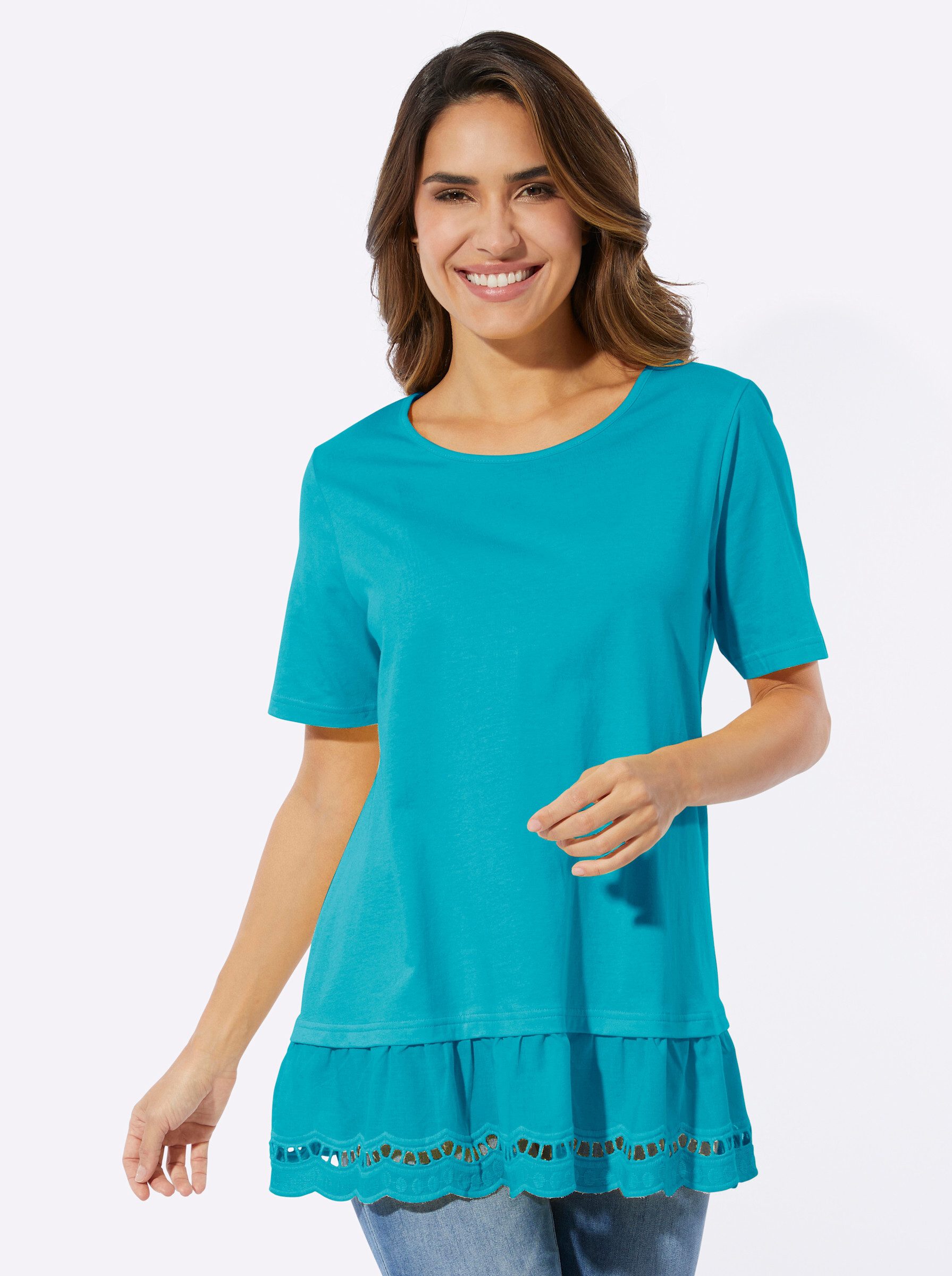 Sieh an! T-Shirt Longshirt . günstig online kaufen