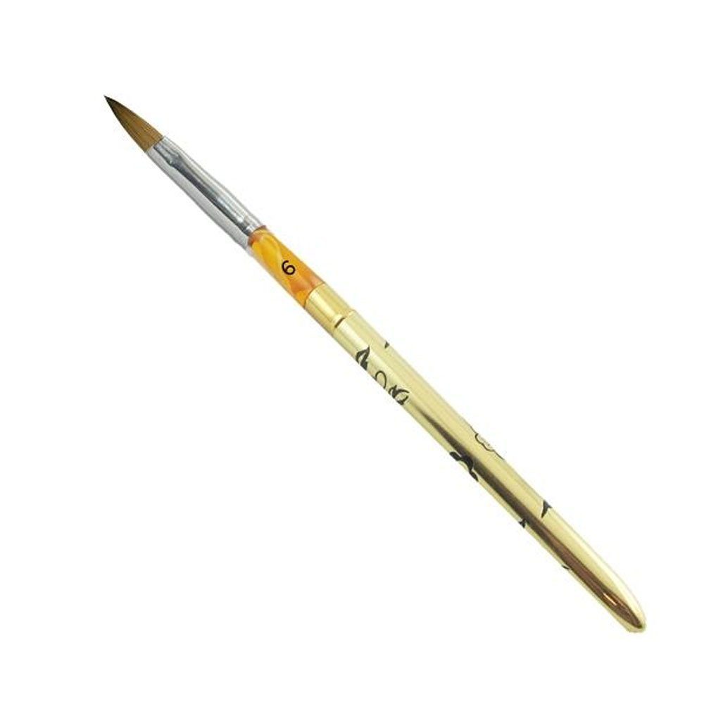 Nailart-Pinsel Acryl Steckpinsel Gr. 6 Gold AGB-89