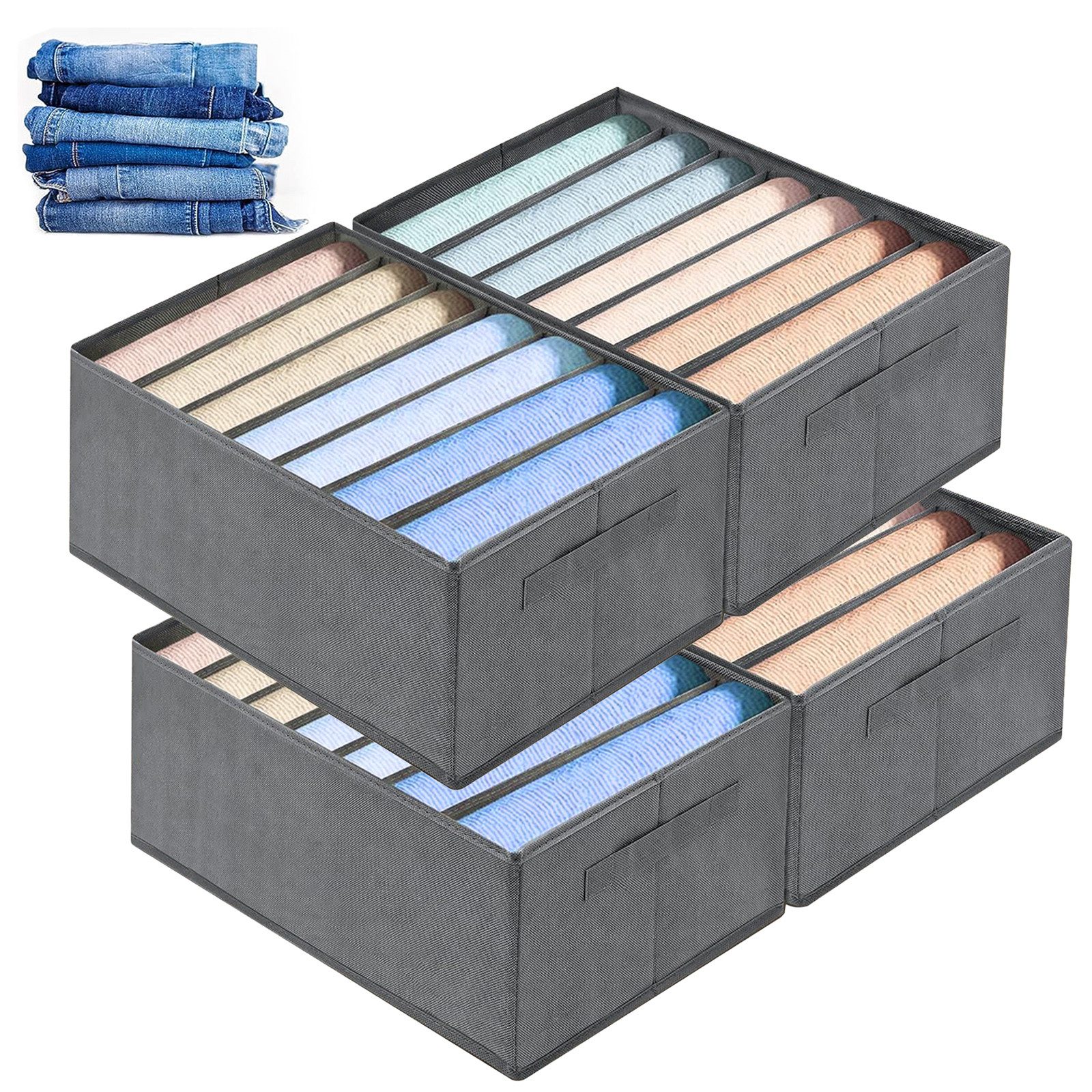 CALIYO Aufbewahrungsbox 2-Tlg Kleiderschrank Organizer Aufbewahrungsbox Sch günstig online kaufen