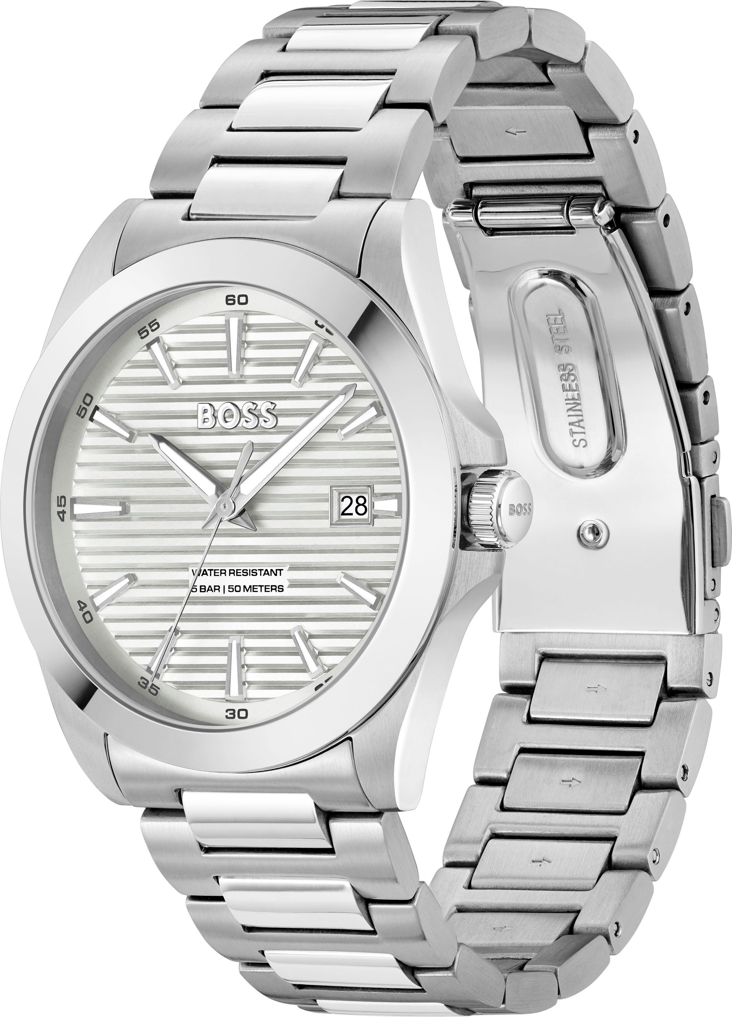 BOSS Quarzuhr STRIKE 1514176, Armbanduhr, Damenuhr, günstig online kaufen