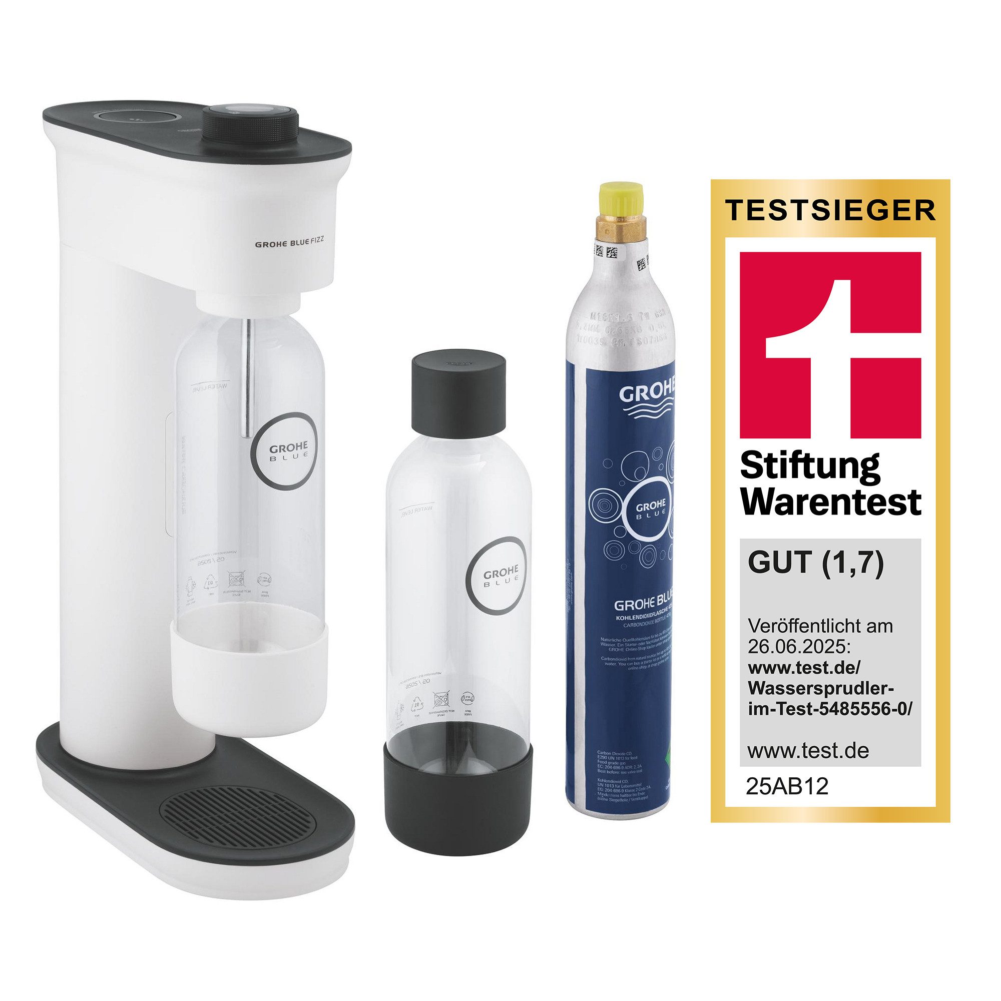 Grohe Wassersprudler Blue Fizz Wassersprudler, Advanced Couple Set, schwarz/weiß (31946LK0)