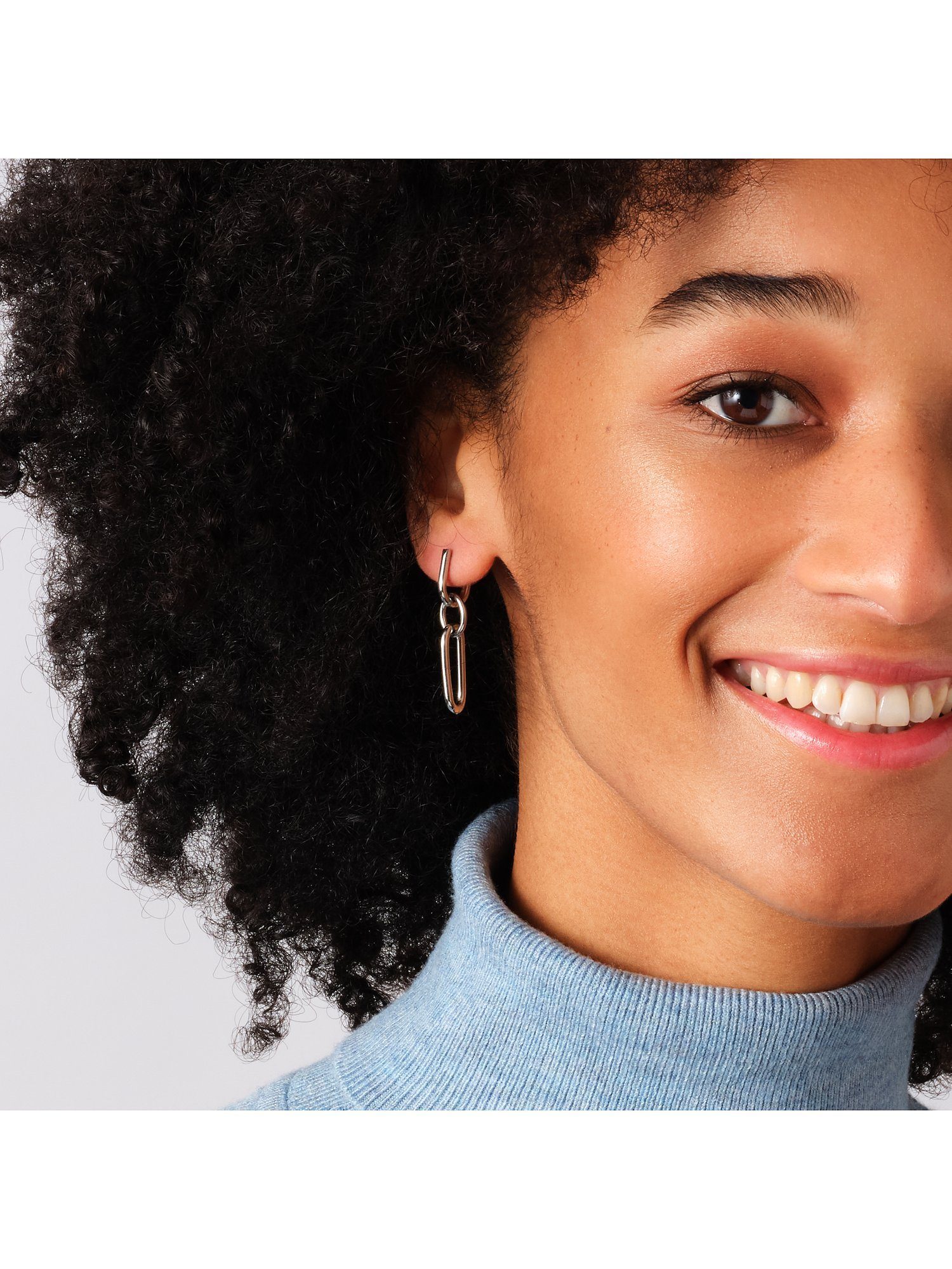 Esprit Paar Creolen ESPRIT Damen-Creolen Edelstahl (Paar), LINKED