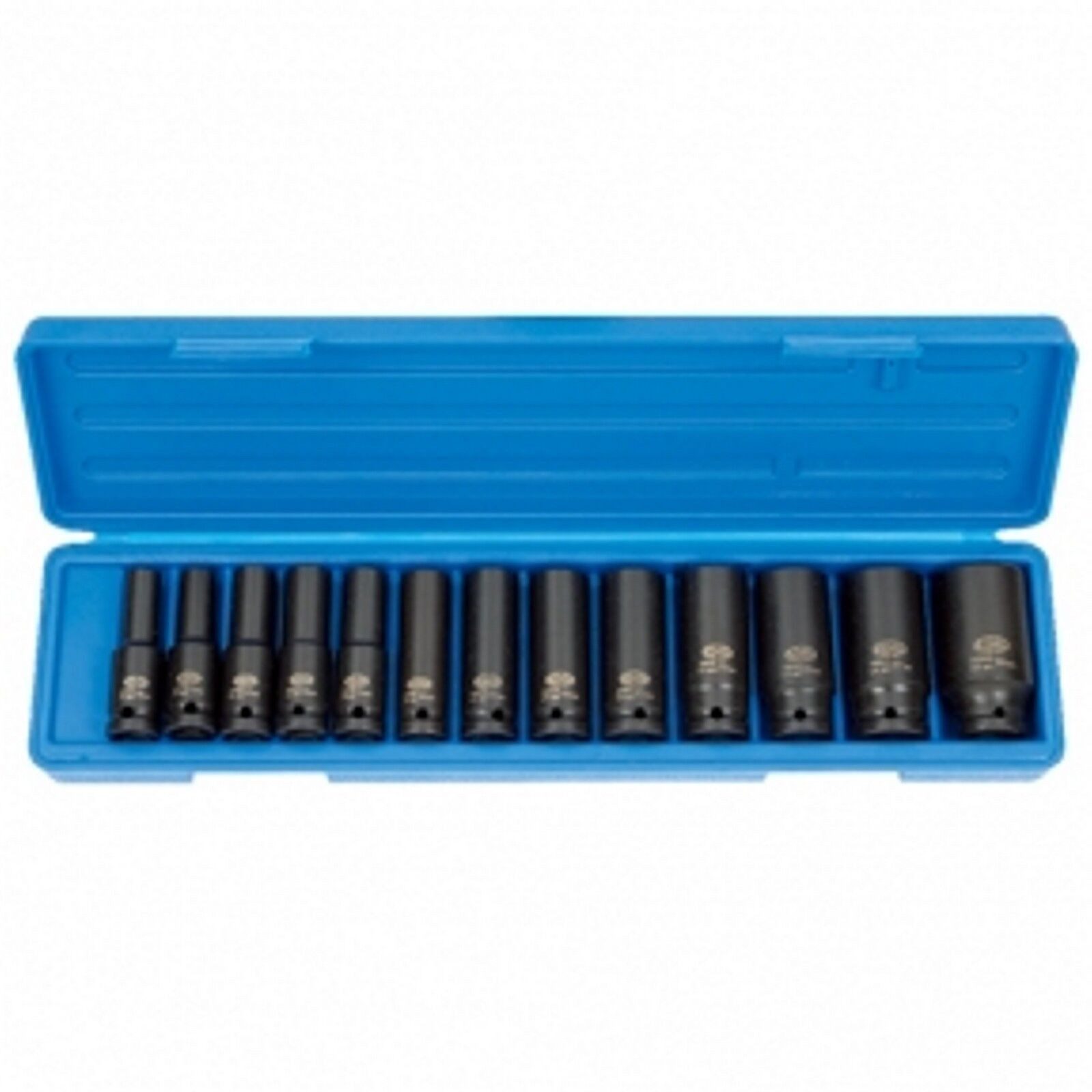 Boni-Shop Stecknuss Schlagschrauber Nuss Set 1/2 Zoll, 10-30 mm, tief, 13-teilig, Cr-Mo, Set, 13-St.