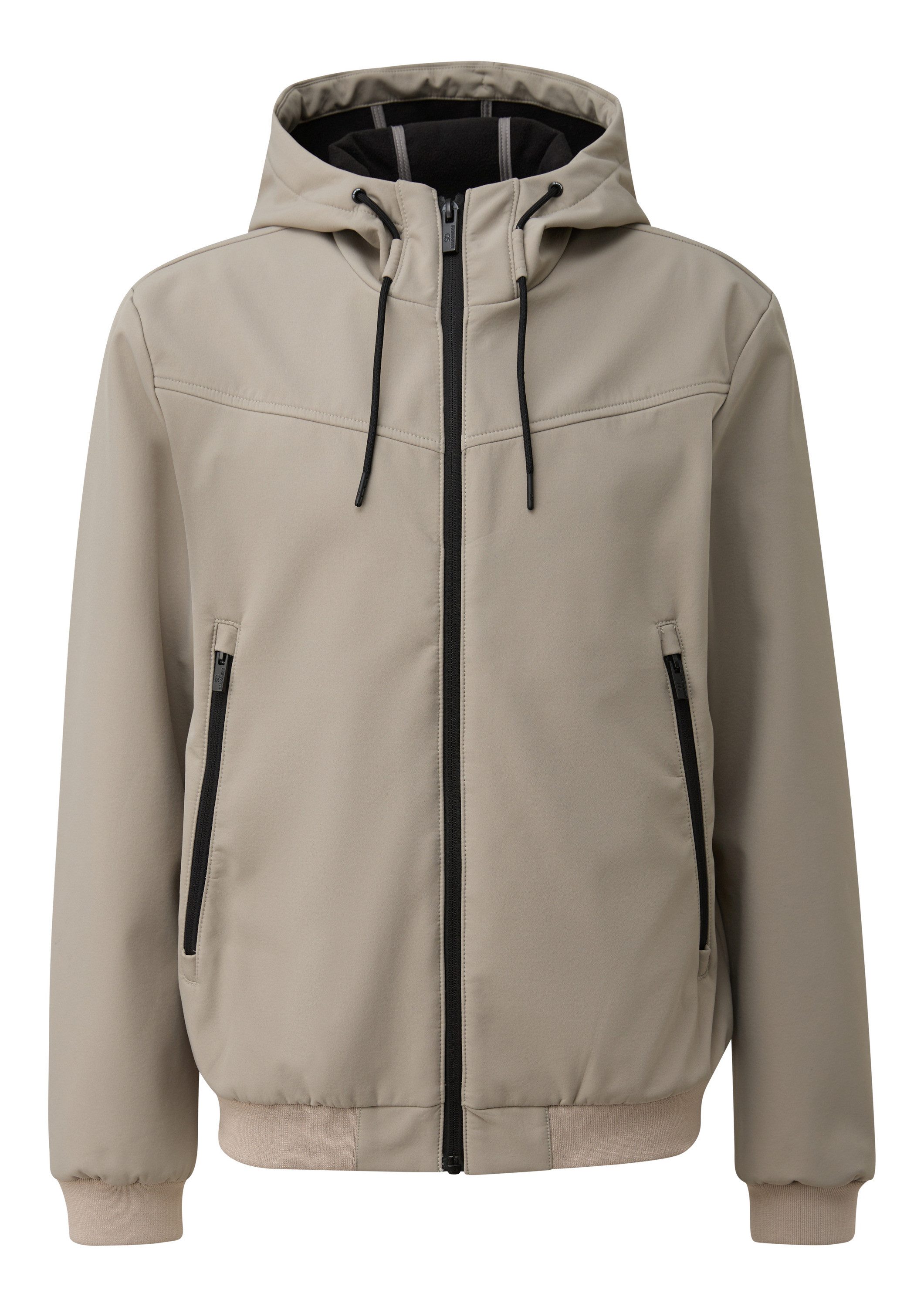 QS Funktionsjacke Outdoor-Jacke Softshelljacke mit Reißverschlusstaschen günstig online kaufen