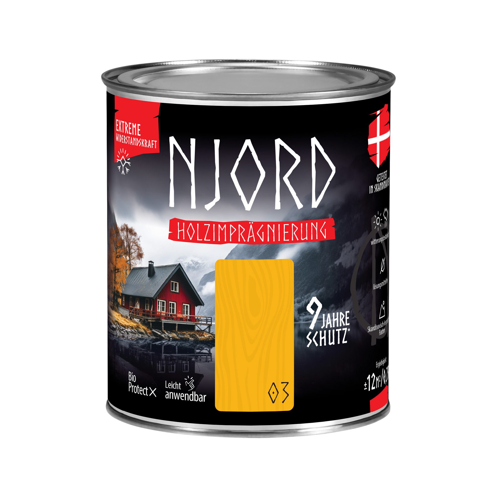 NJORD Holzgrundierung NJORD Holzimpragnierung (03) Wintersonne - 0,75L