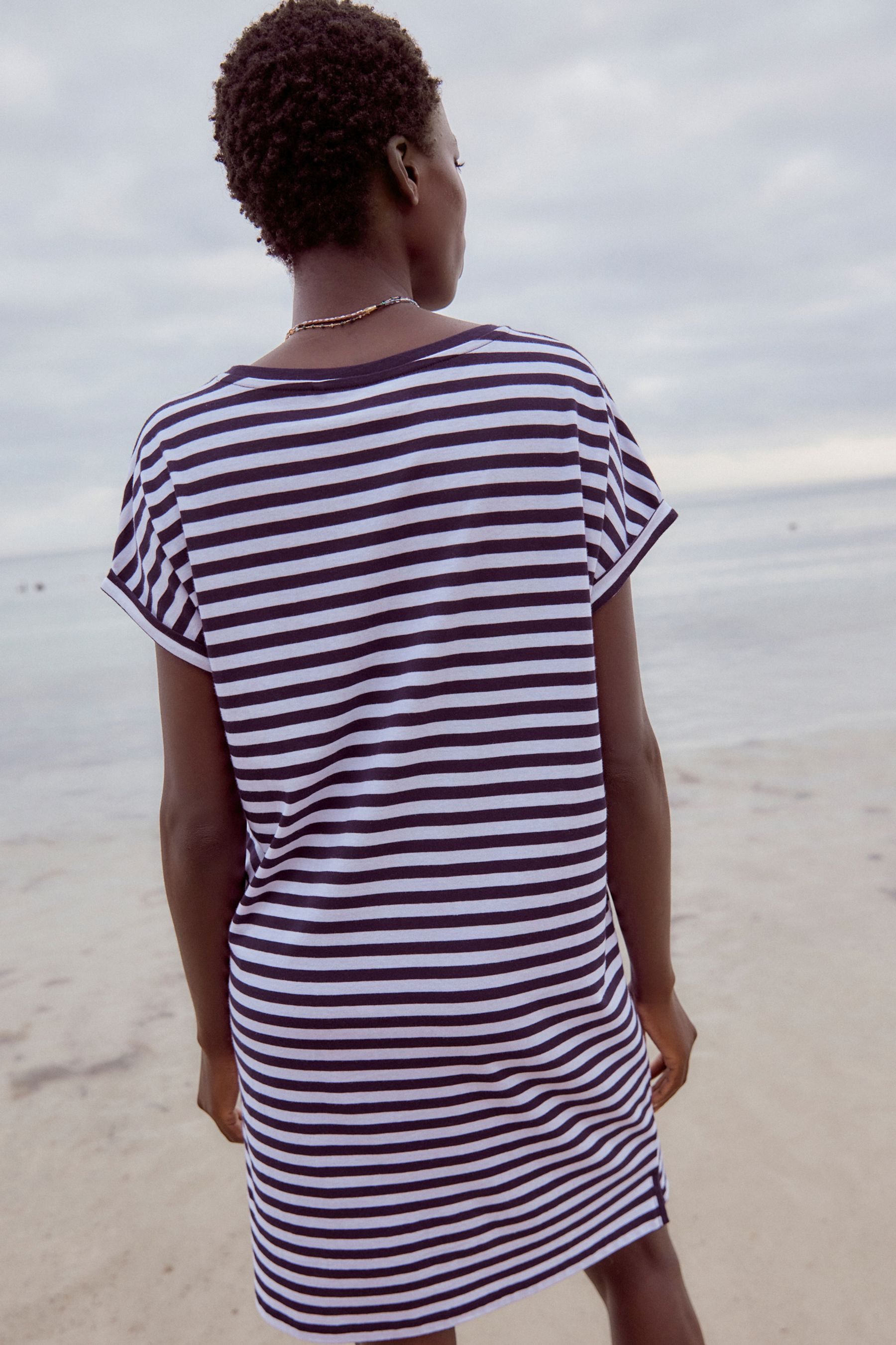 Next Jerseykleid Relaxed Fit Tunikakleid aus günstig online kaufen