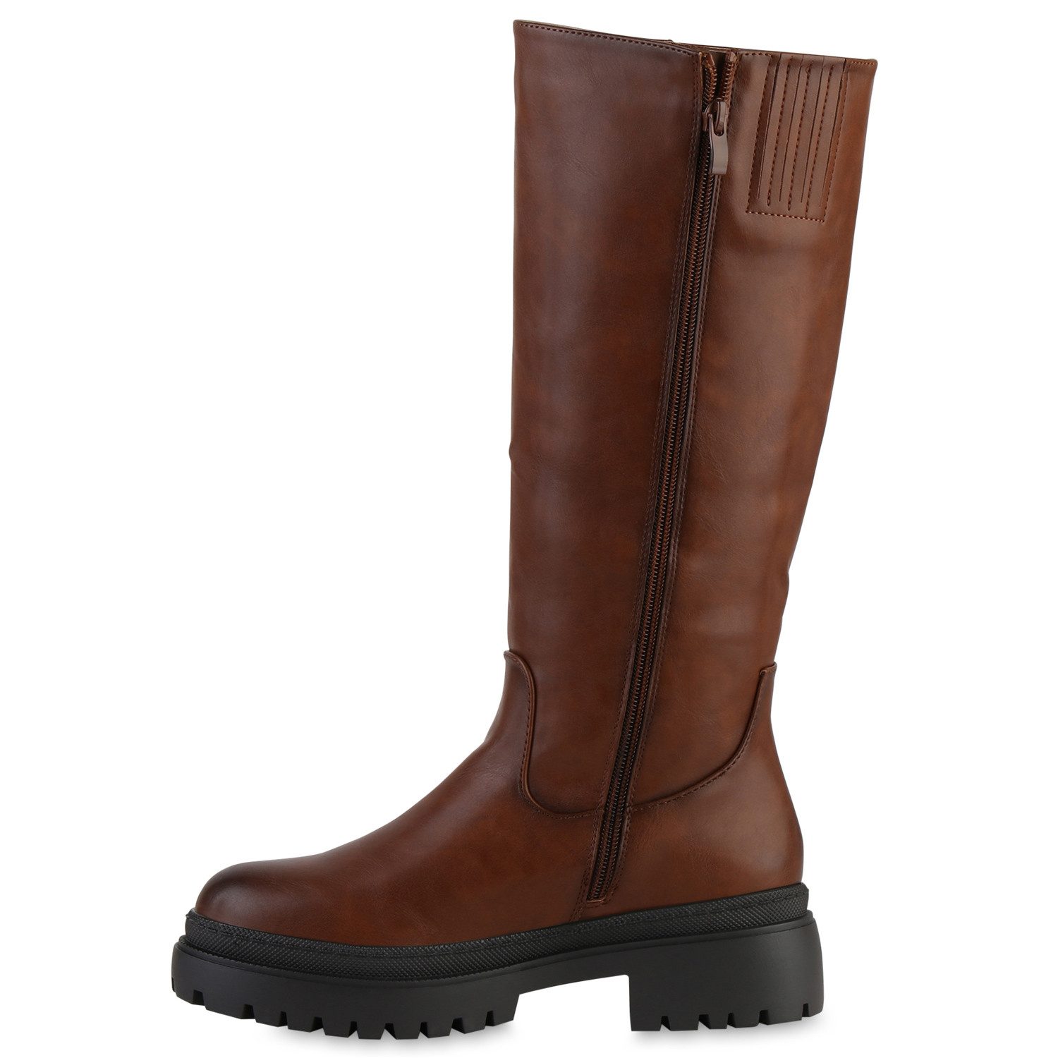 VAN HILL 839581 Plateaustiefel Damen Leicht Gefütterte Plateaustiefel Stief günstig online kaufen