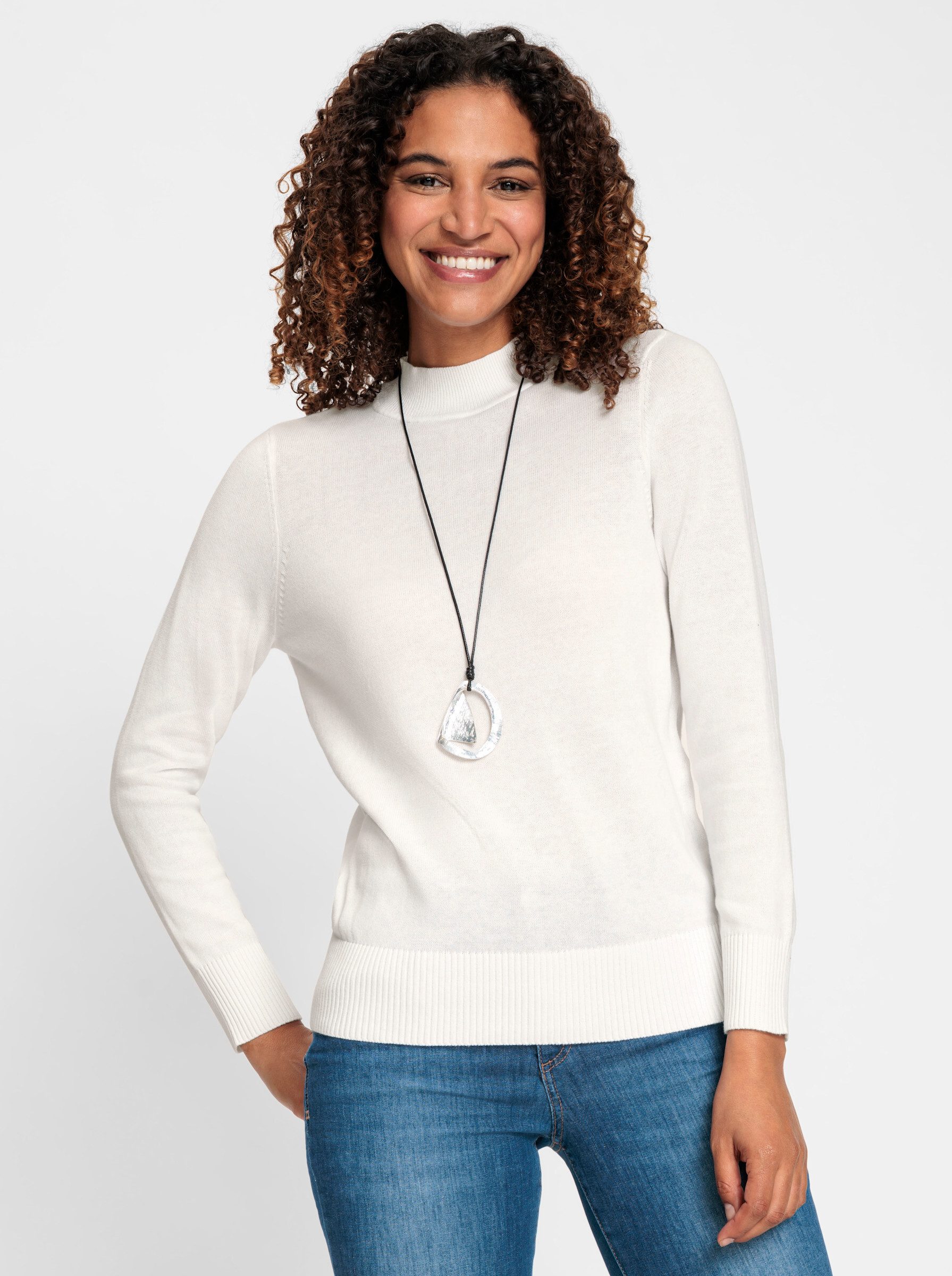 Witt Strickpullover Stehkragenpullover günstig online kaufen