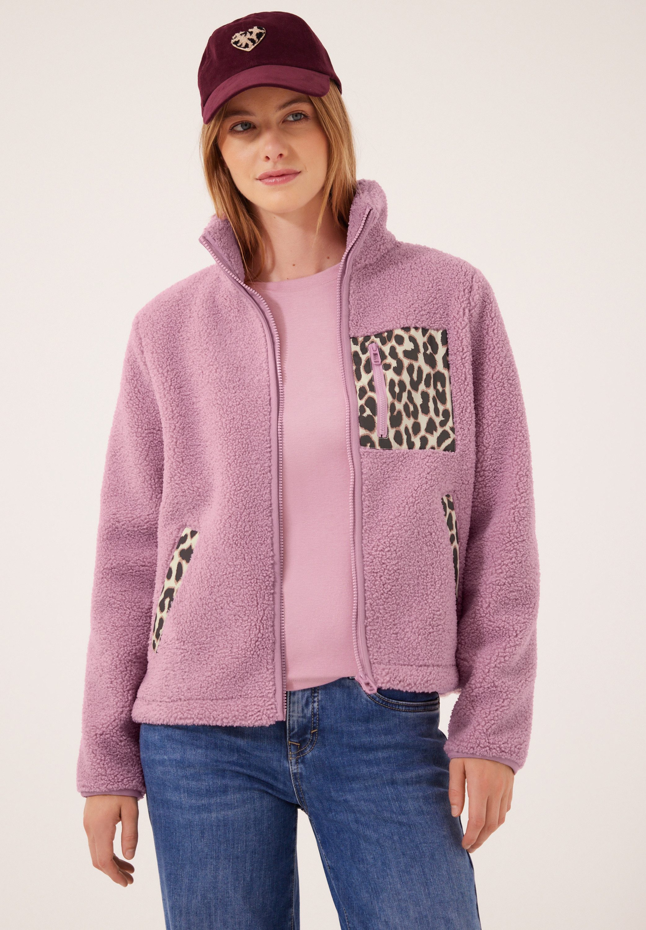 STREET ONE STUDIO Kurzjacke mit Leomuster