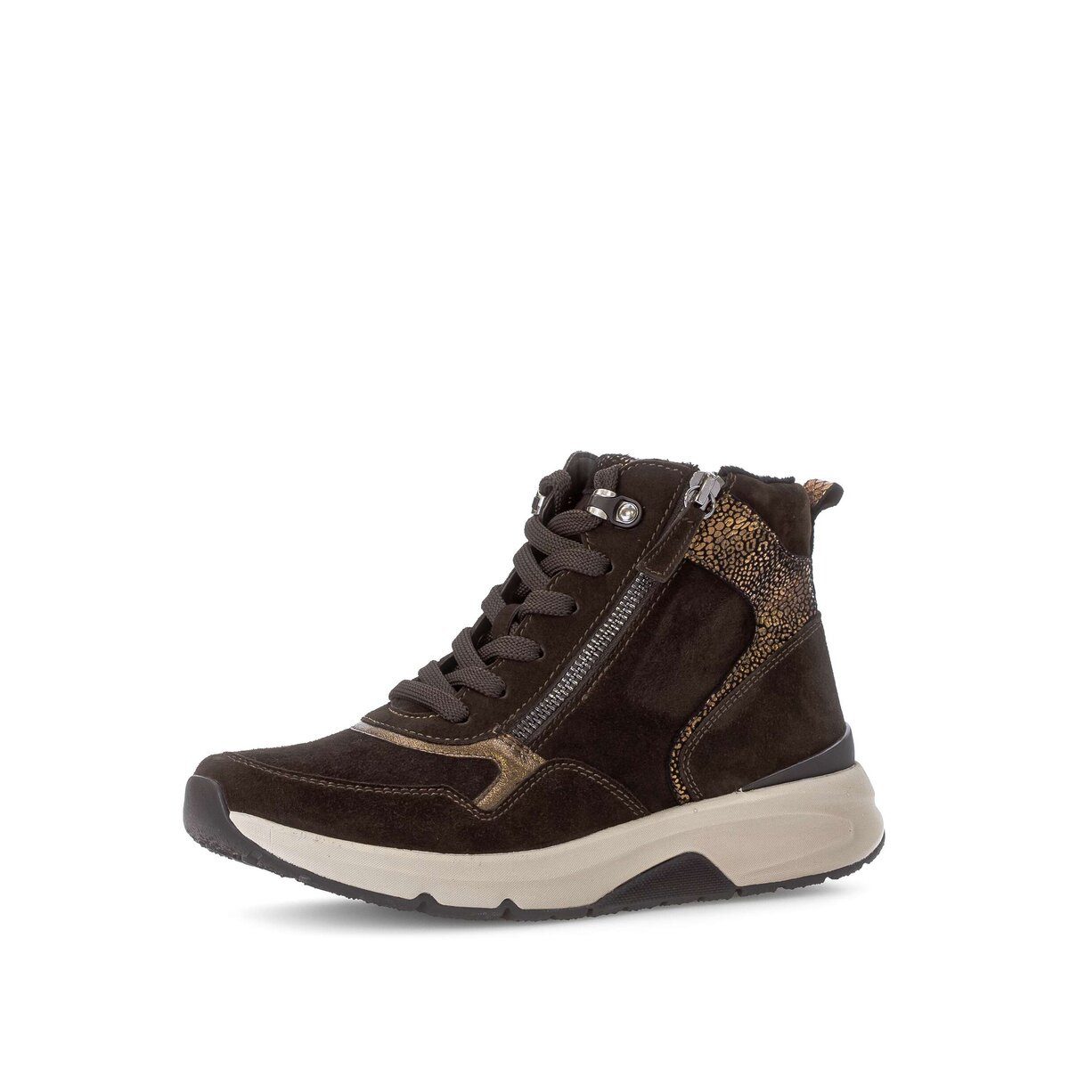 Gabor Sportliche Stiefelette Materialmix Leder Stiefelette