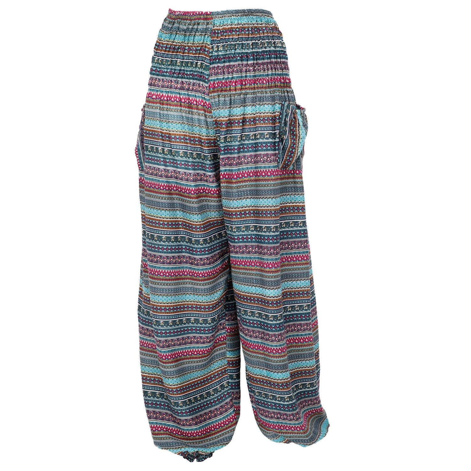 Guru-Shop Relaxhose Luftige Pluderhose, Sommerhose, Yogahose günstig online kaufen