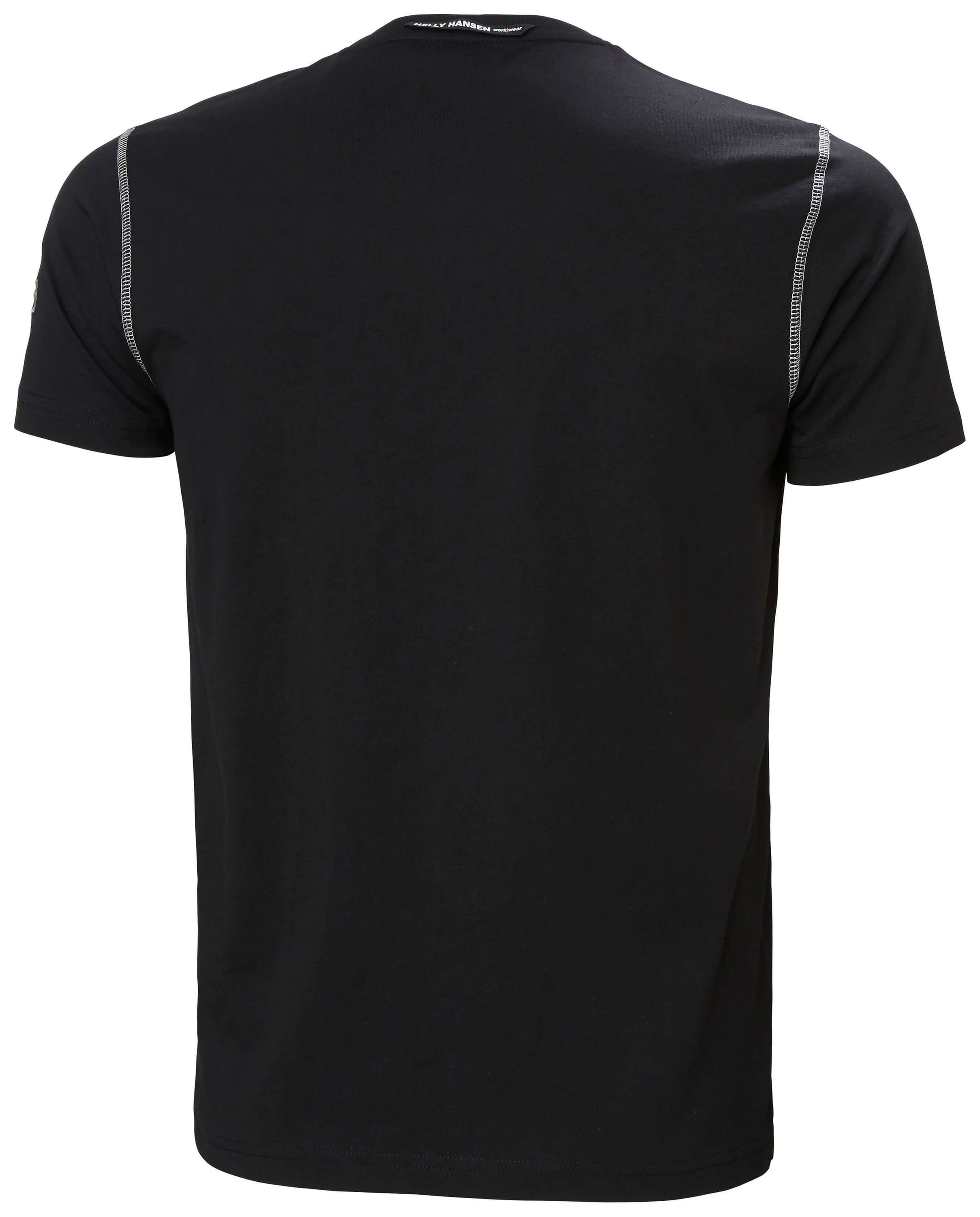Hansen T-Shirt black Helly (1-tlg) T-Shirt Oxford
