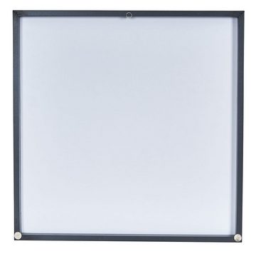 Levandeo® Wandbild, Wandbild 50x50cm PVC Rahmen Schwarz Küche Kräuter Pfanne Wanddeko