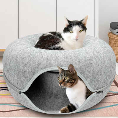 Pisi & Bili Tierbett Кошкиbett Кошкиhöhle aus Filz, Кошки Zubehör, gemütliches Кошкиtunnel