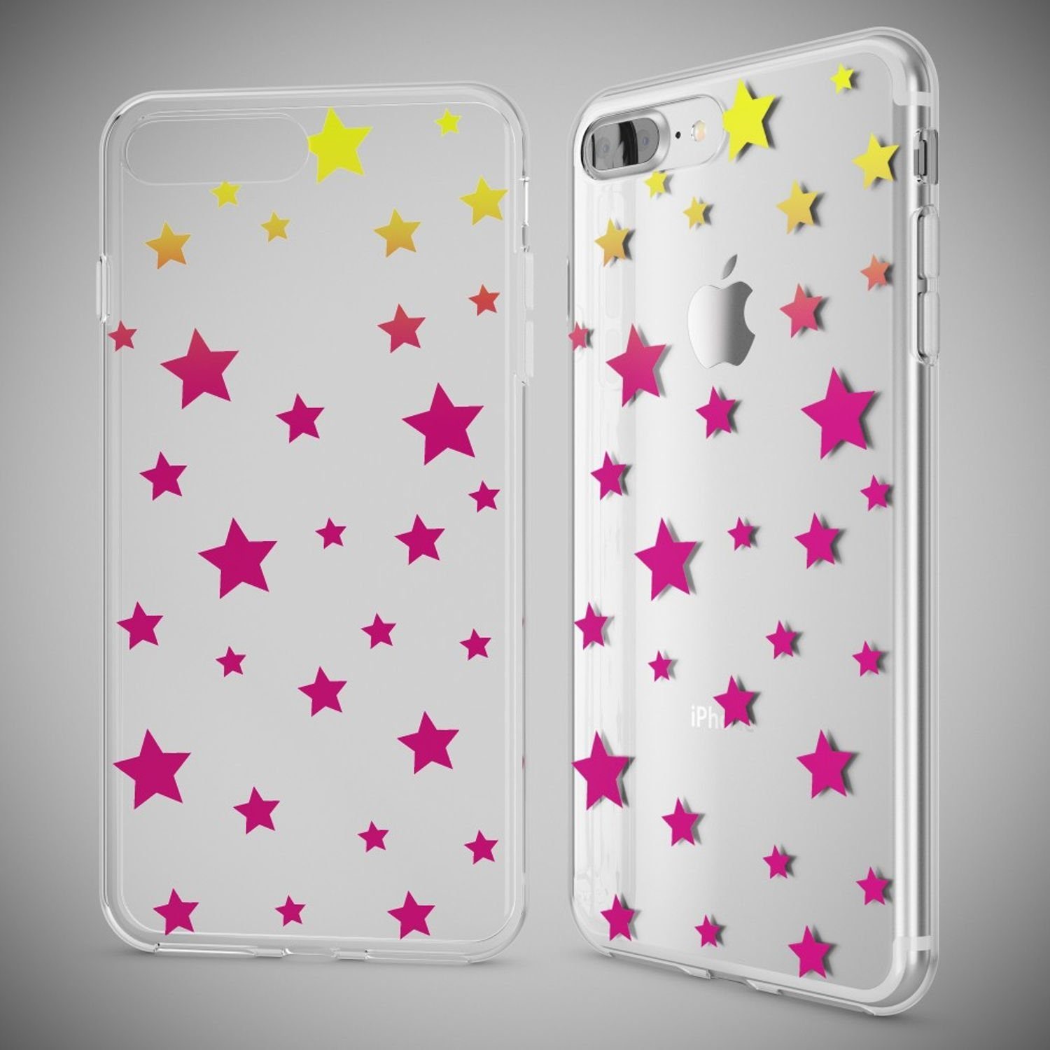 Nalia Smartphone-Hülle Apple iPhone 7 Plus Apple iPhone 8 Plus 14 cm (5,5 Zoll), Motiv Silikon Hülle / Print Cover / Muster Schutzhülle / Design Case