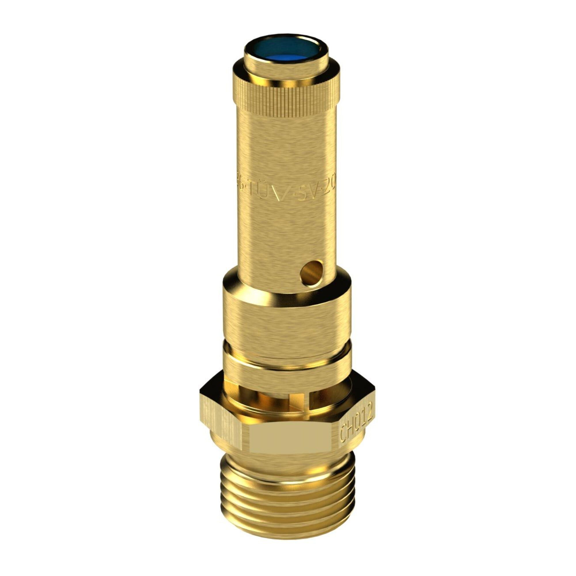 RIEGLER Rückschlagventil Riegler Sicherheitsventil DN 8, Messing, G 1/4, Ansprechdruck 1,6 bar