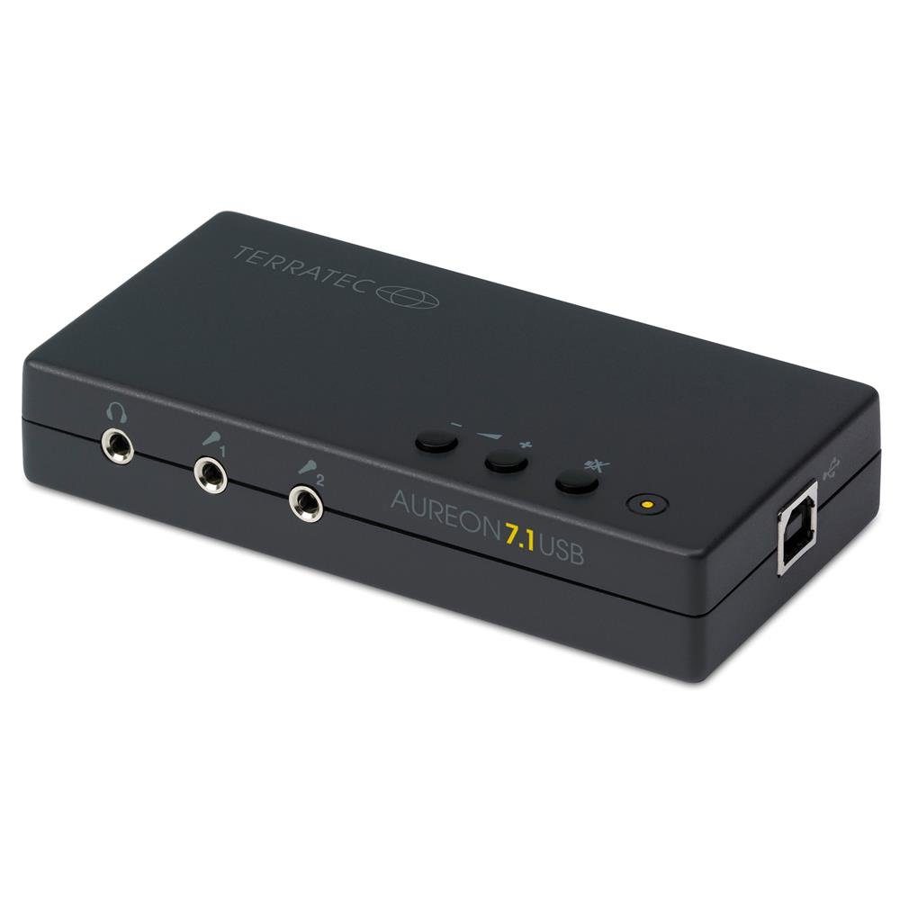 Terratec AUREON 7.1 USB USB-Soundkarte 7.1, Extern, Surround-Sound, Digitale Ein- und Ausgänge (TOS-Link)