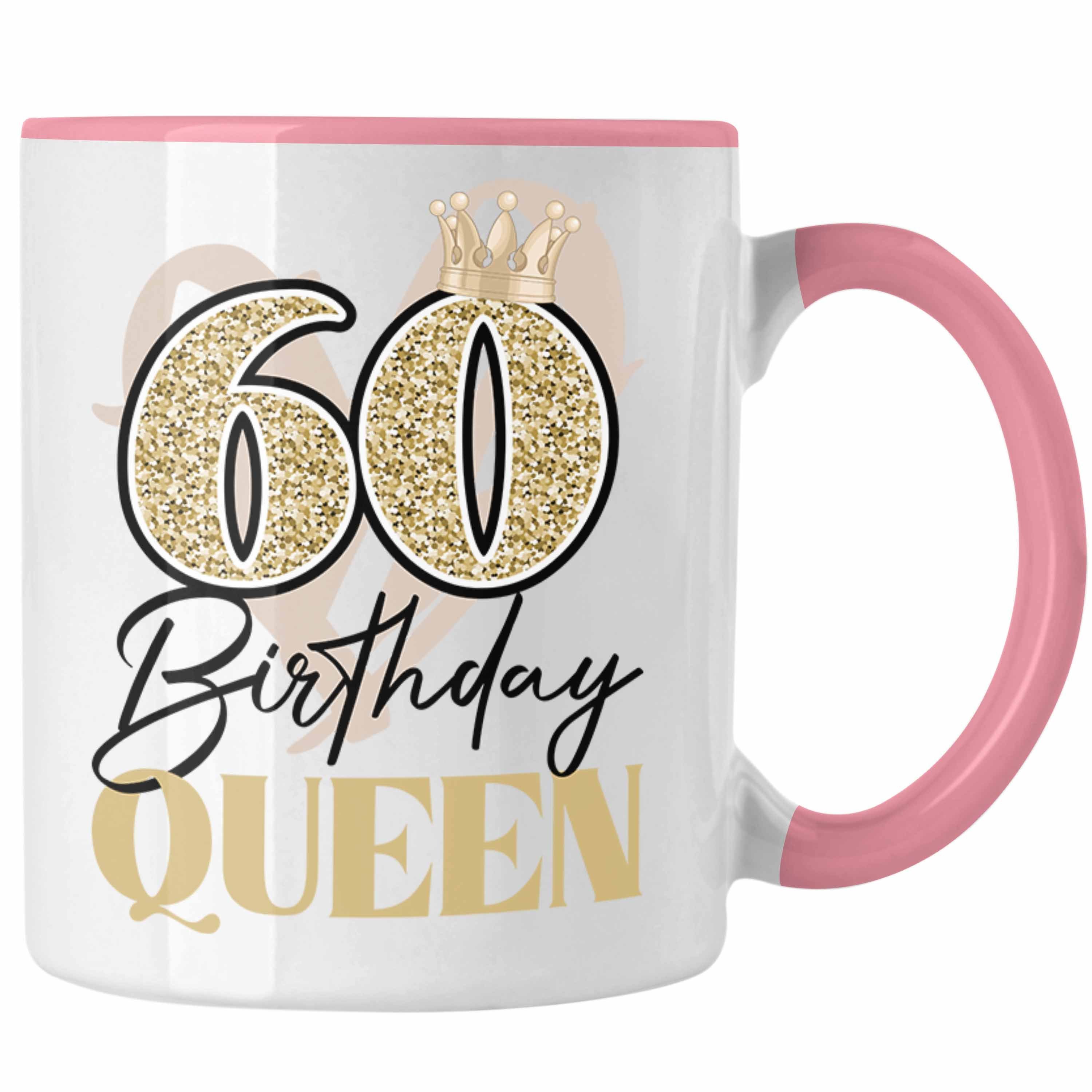 Trendation Tasse Trendation - 60. Geburtstag Tasse Frau Geschenk 60er Geschenkidee 60 Mutter Frauen Lustig Geschenke Deko Lustig Rosa