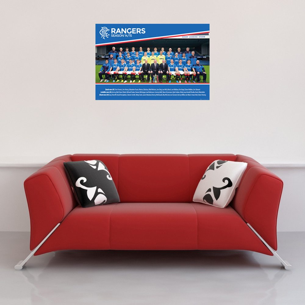 Poster Fußball - Poster - Rangers - Team Photo 14/15