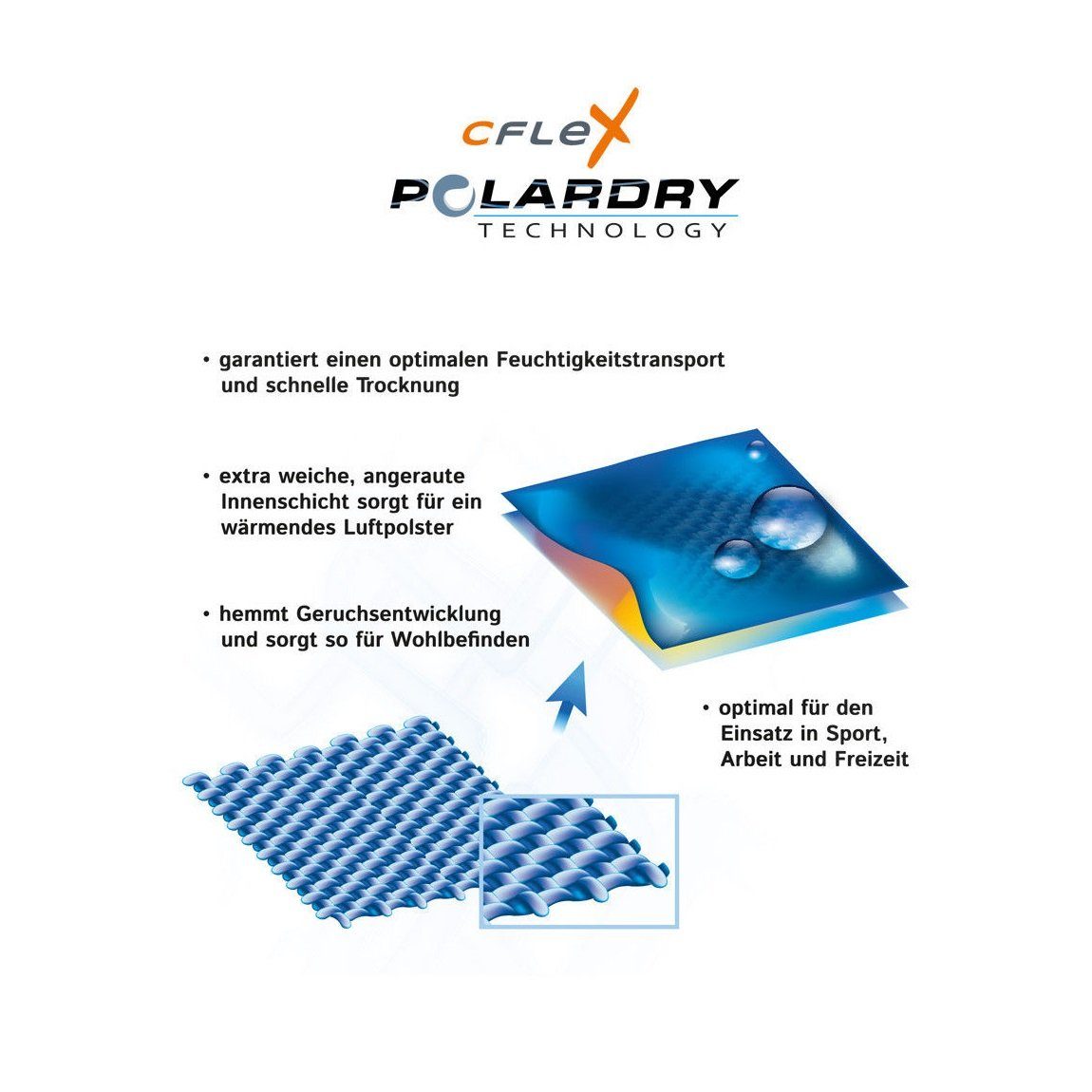 CFLEX Funktionshemd POLARDRY Kinder Ski- & Thermohemd Warme Lange Unterwäsche – Bild 3 von 4