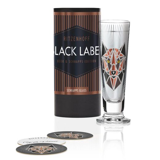 Ritzenhoff Schnapsglas »Black Label Angela Schiewer 52 ml«, Kristallglas