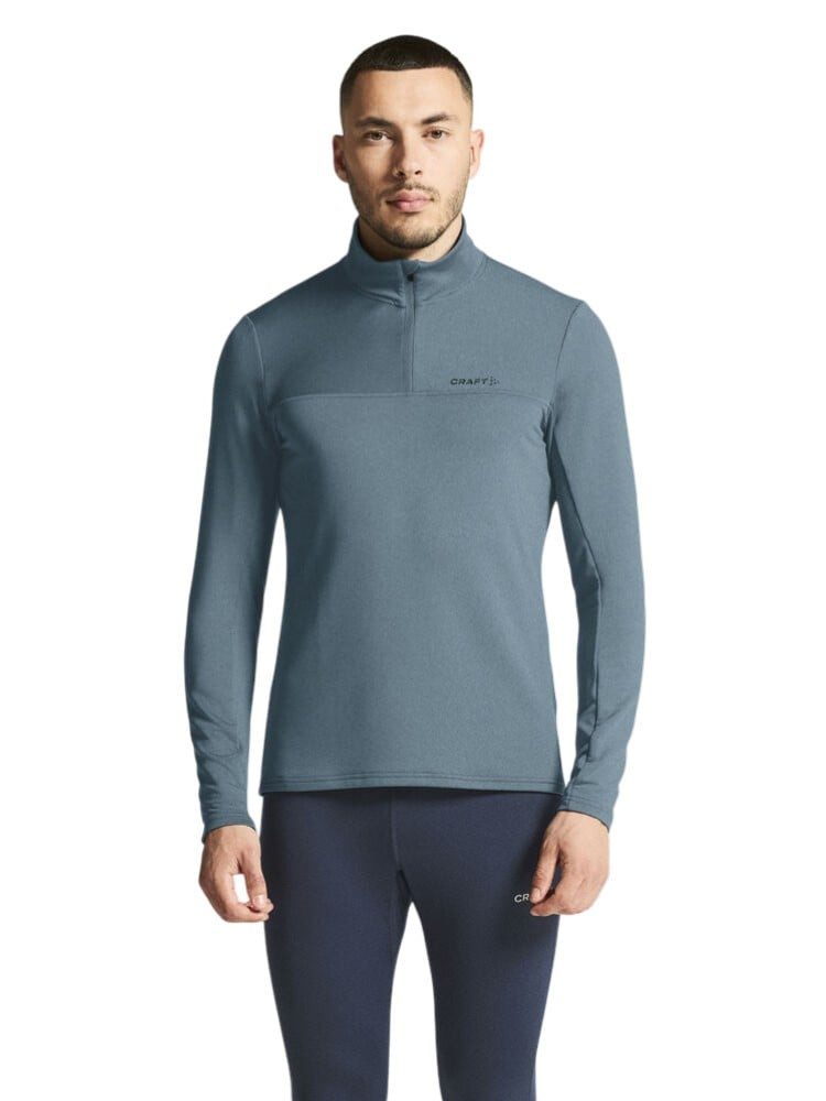 Craft Langarmshirt CORE Gain (Midlayer, Half-Zip) blau/grau Herren