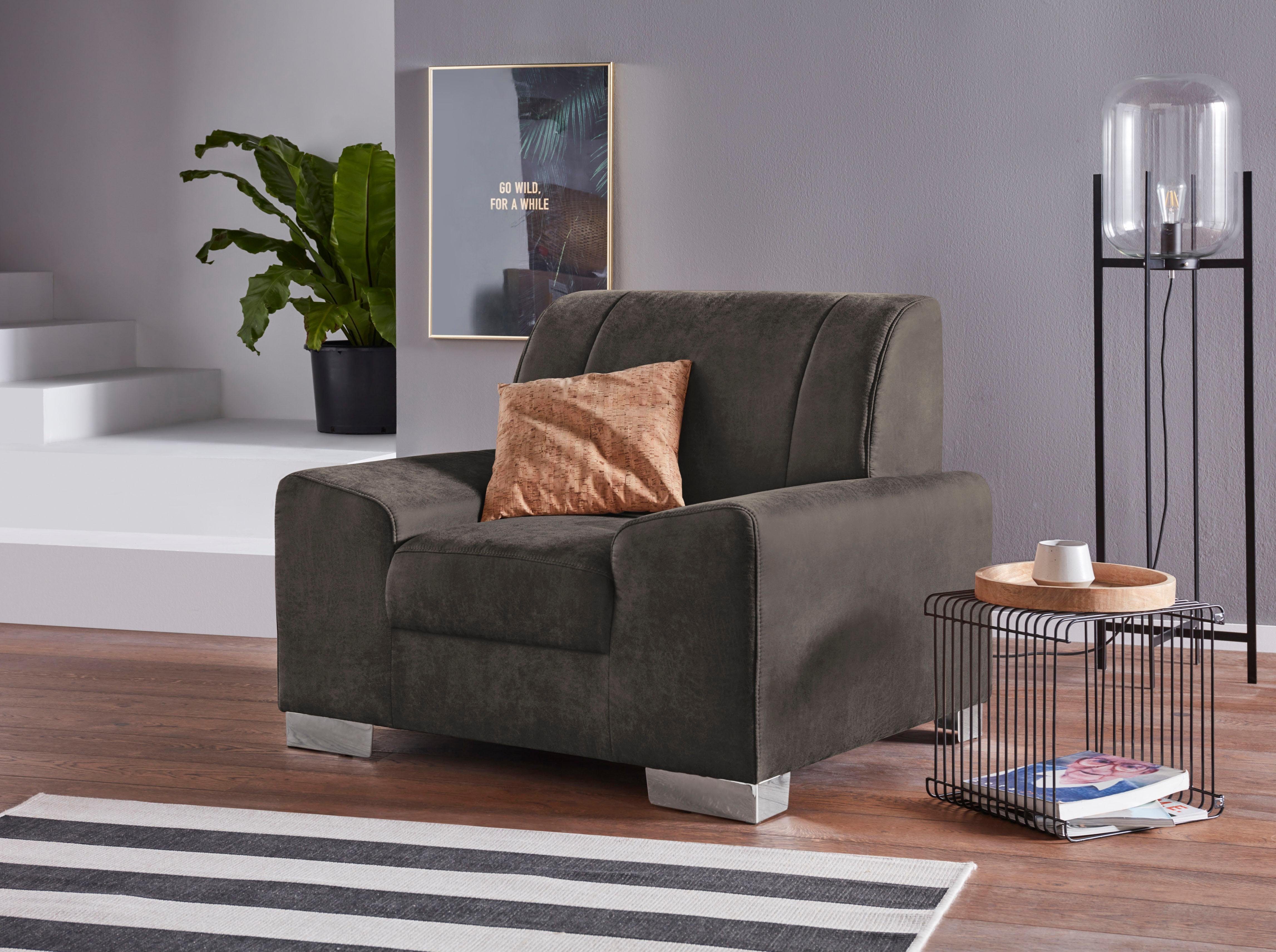 DOMO collection Sessel Anzio, wahlweise mit Federkern