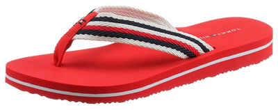 Tommy Hilfiger TOMMY ESSENTIAL COMFORT SANDAL Zehentrenner mit gestreiften Bandagen