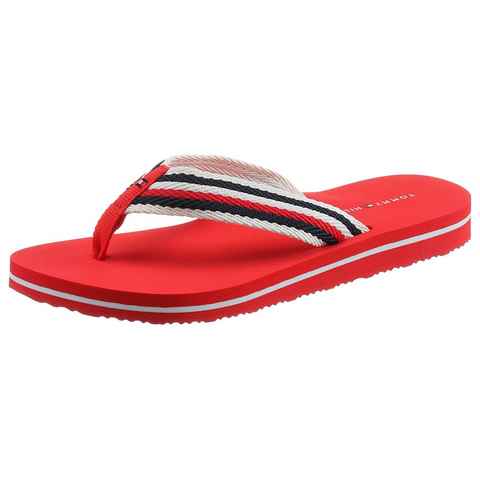 Tommy Hilfiger TOMMY ESSENTIAL COMFORT SANDAL Zehentrenner mit gestreiften Bandagen