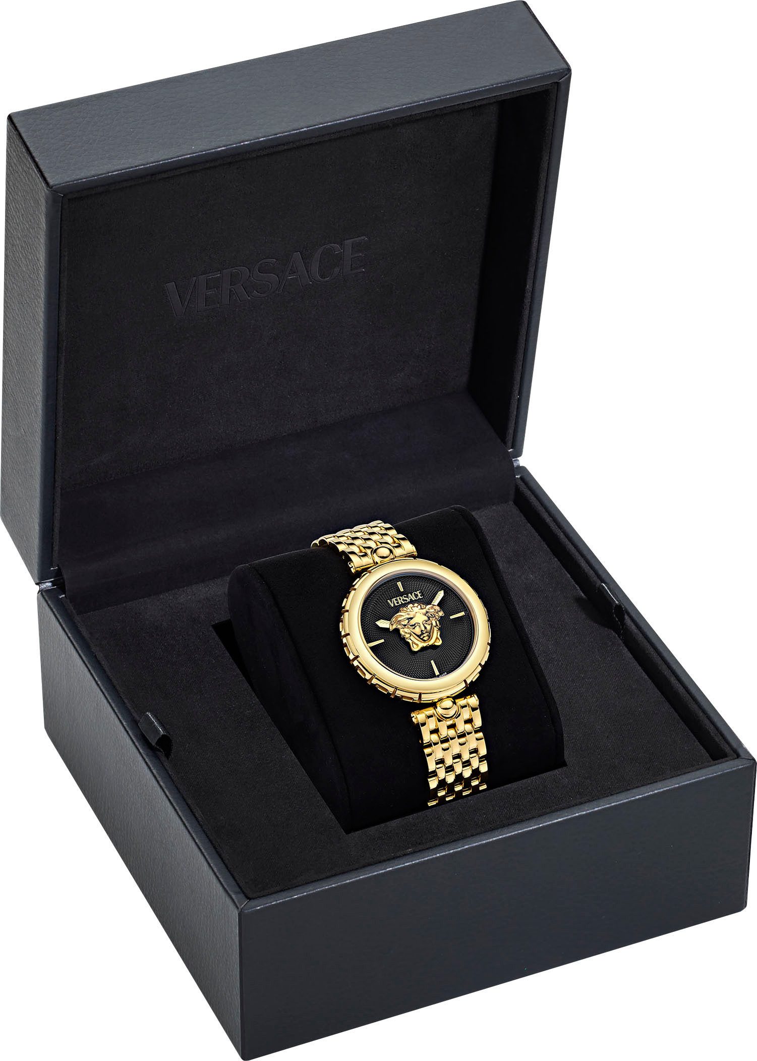 Versace Quarzuhr MEDUSA HERITAGE VE9D00424, Armbanduhr, Damenuhr, Swiss Made, Saphirglas, Edelstahlarmband, analog