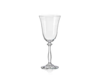 Crystalex Rotweinglas Angela 350 ml 6er Set, Kristallglas, Kristallglas, Bohemia