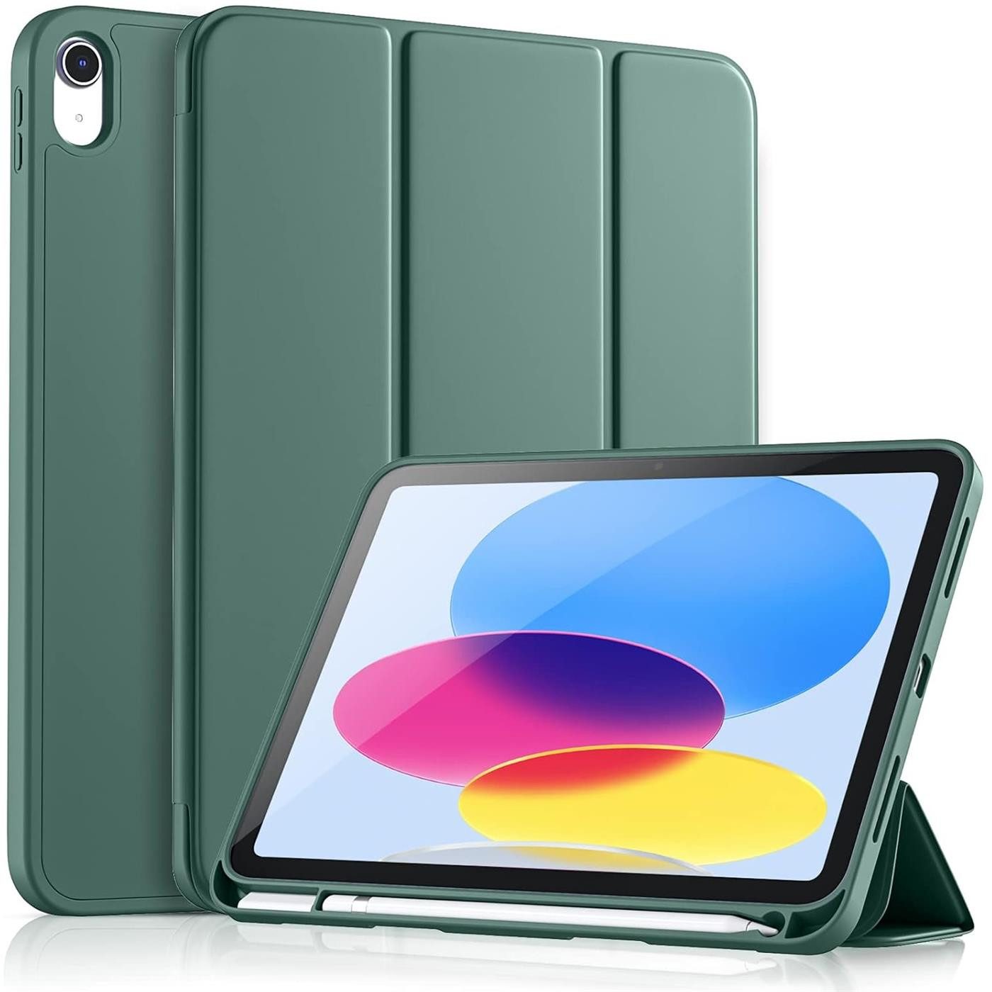 CoolGadget Tablet-Hülle Smart Cover für Apple iPad Air 5, Schutz Tasche aufstellbar mit Stift Halter für iPad Air 5