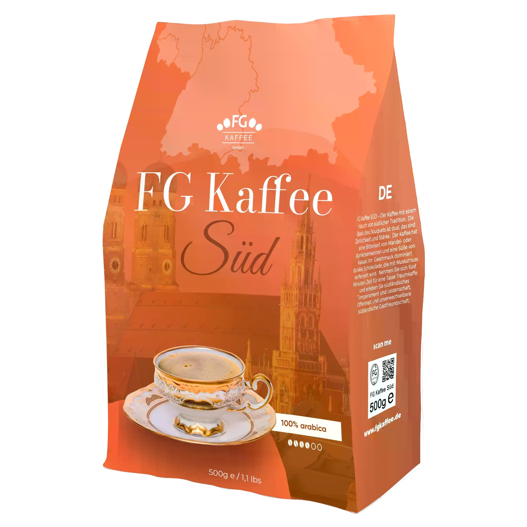 FG Kaffee Kaffee FG Kaffee Süd Kaffeebohnen 100% Arabica