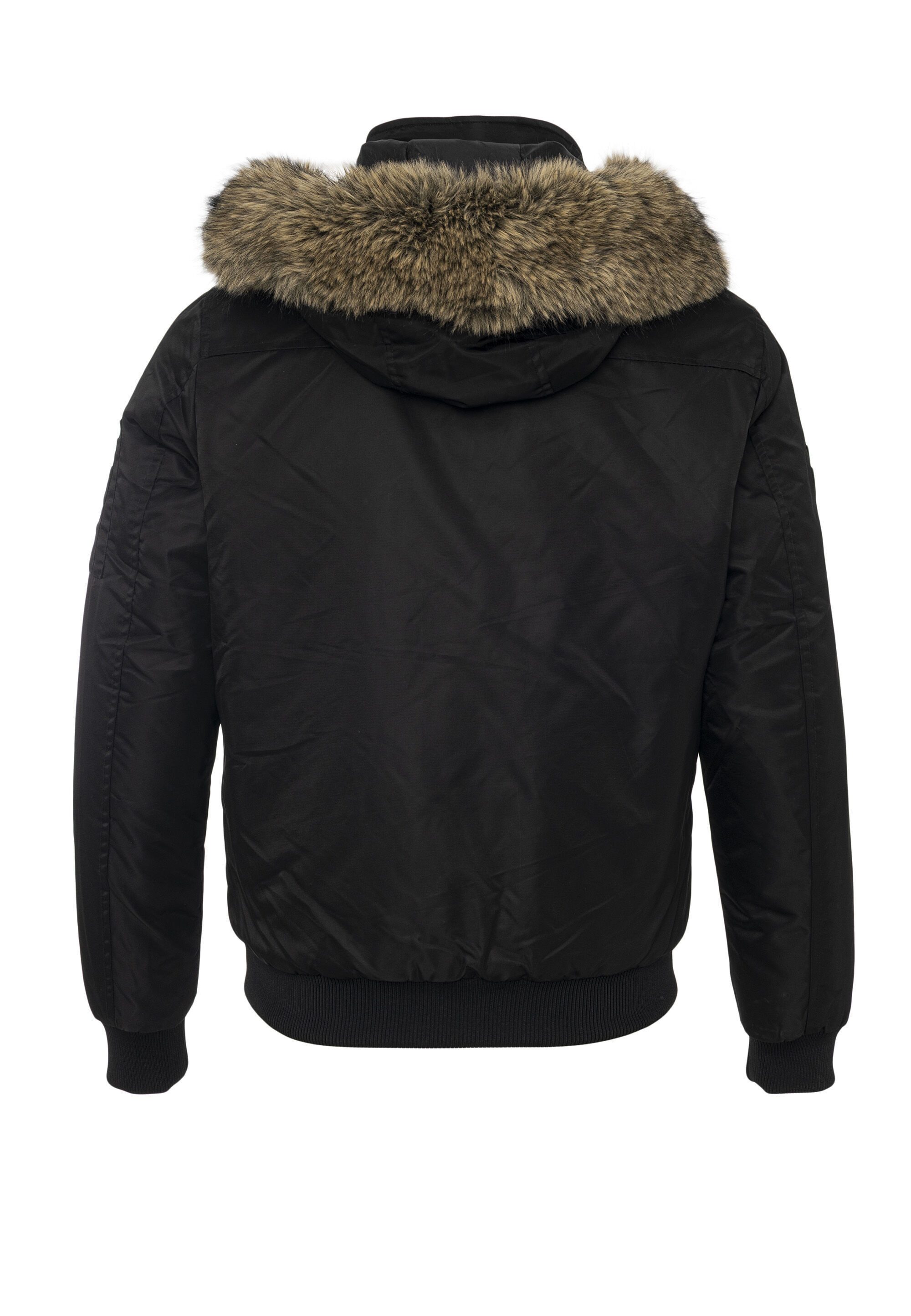 Cipo & Baxx Winterjacke CM229 mit mehreren Patches, Stickereien und Label-Elementen – Bild 4 von 5