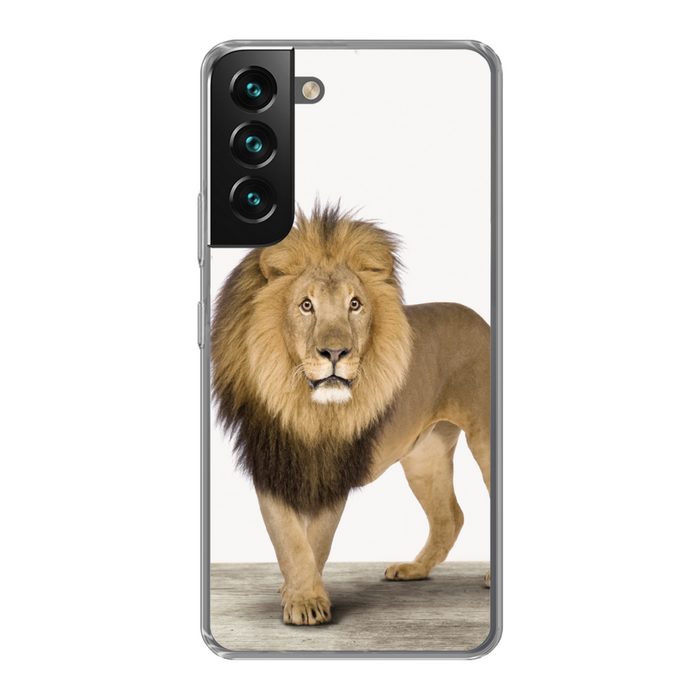 MuchoWow Handyhülle Jungen - Löwe - Tiere - Kinder - Mädchen Phone Case Handyhülle Samsung Galaxy S22 Silikon Schutzhülle