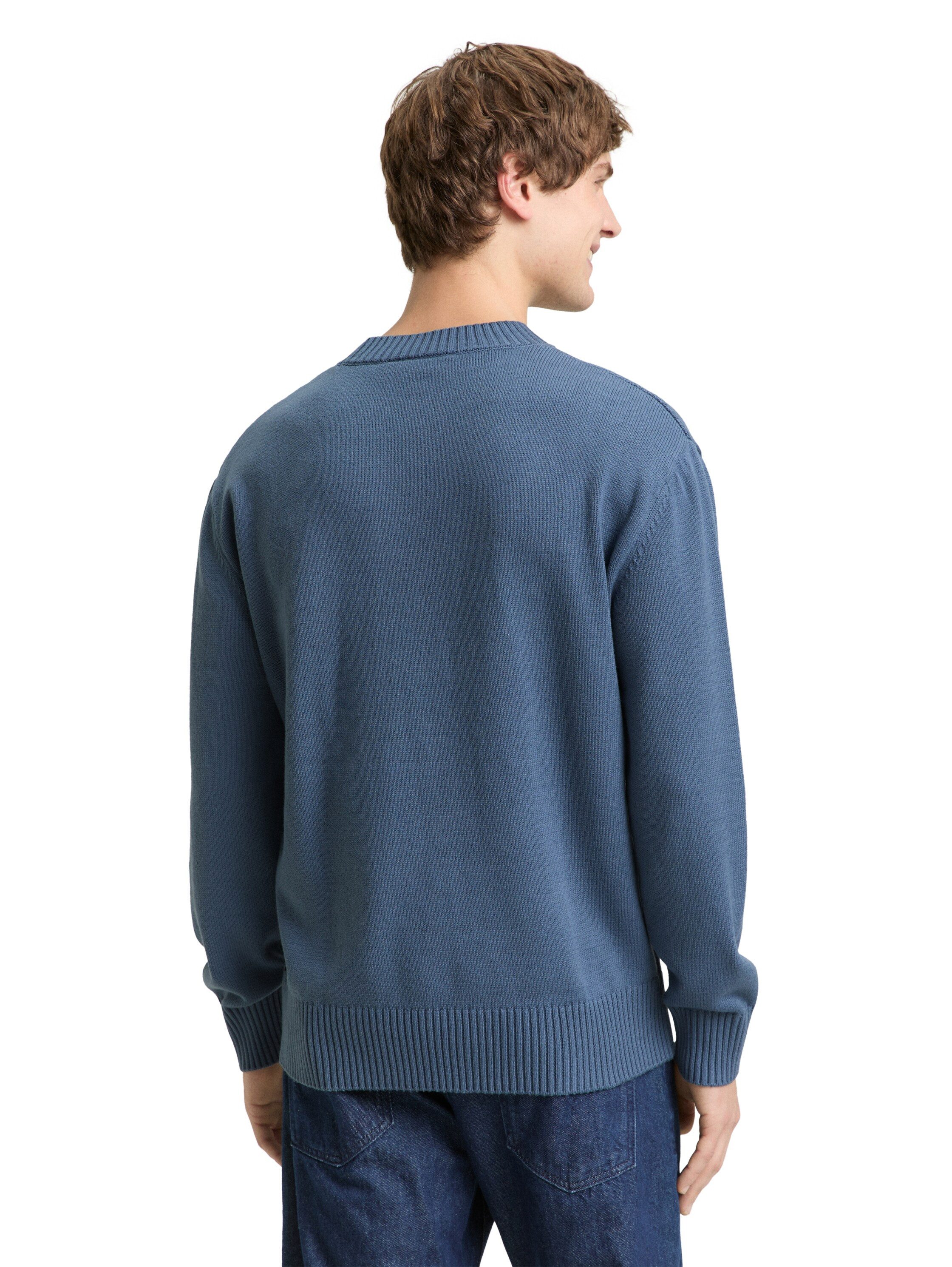 TOM TAILOR Denim Strickpullover mit Norweger-Muster