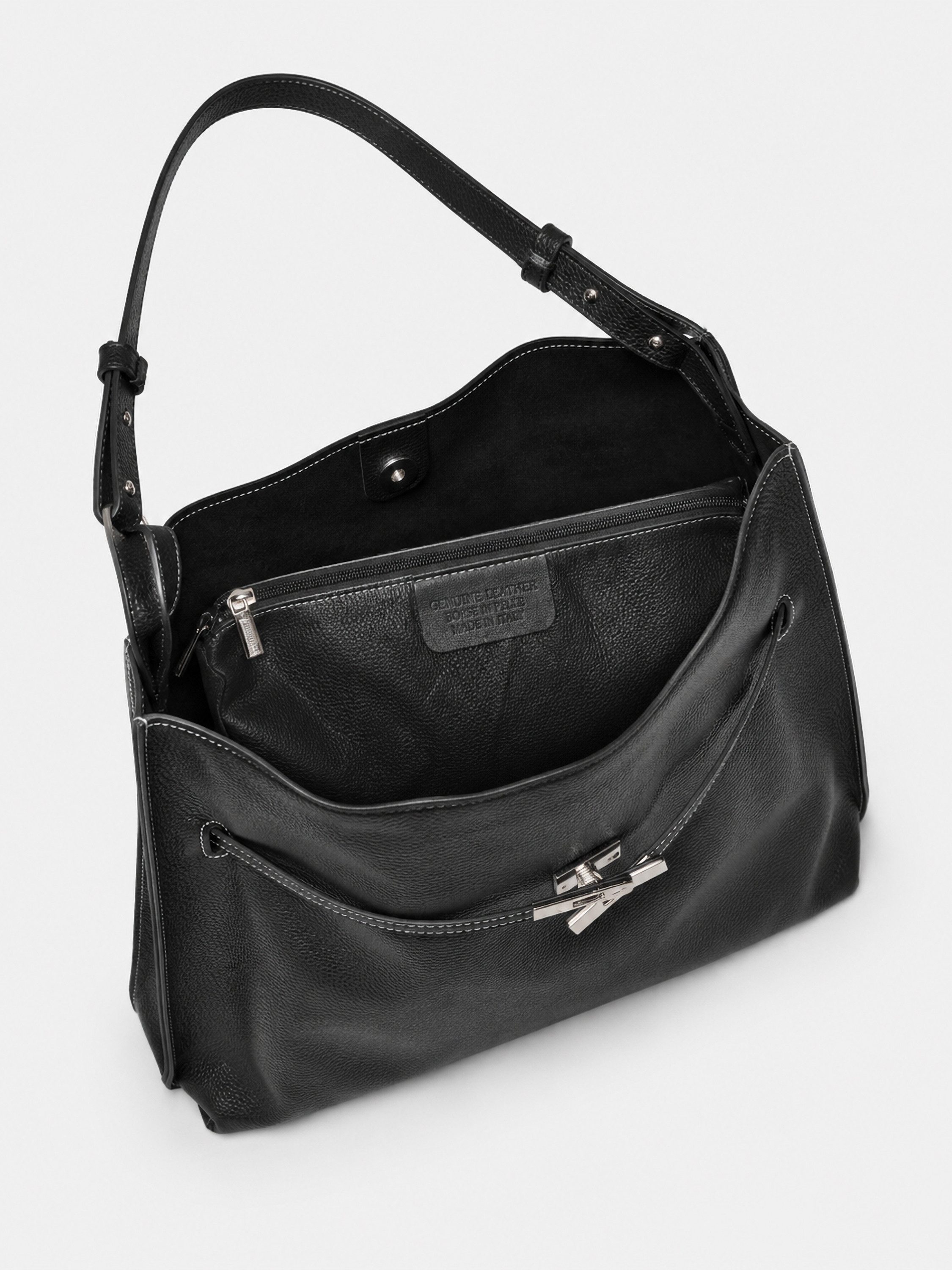 COLLEZIONE ALESSANDRO Schultertasche Milano, aus softem Leder, Made in Italy