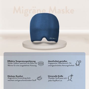 IEA Medical Schlafmaske Migräne Maske, Kühlmaske Migräne, Schlafmaske kühlend, Migräne Mütze, Komplettset, Set, Kopfschmerzen Mask, Migraine Relief Cap, Headache Relief Cap