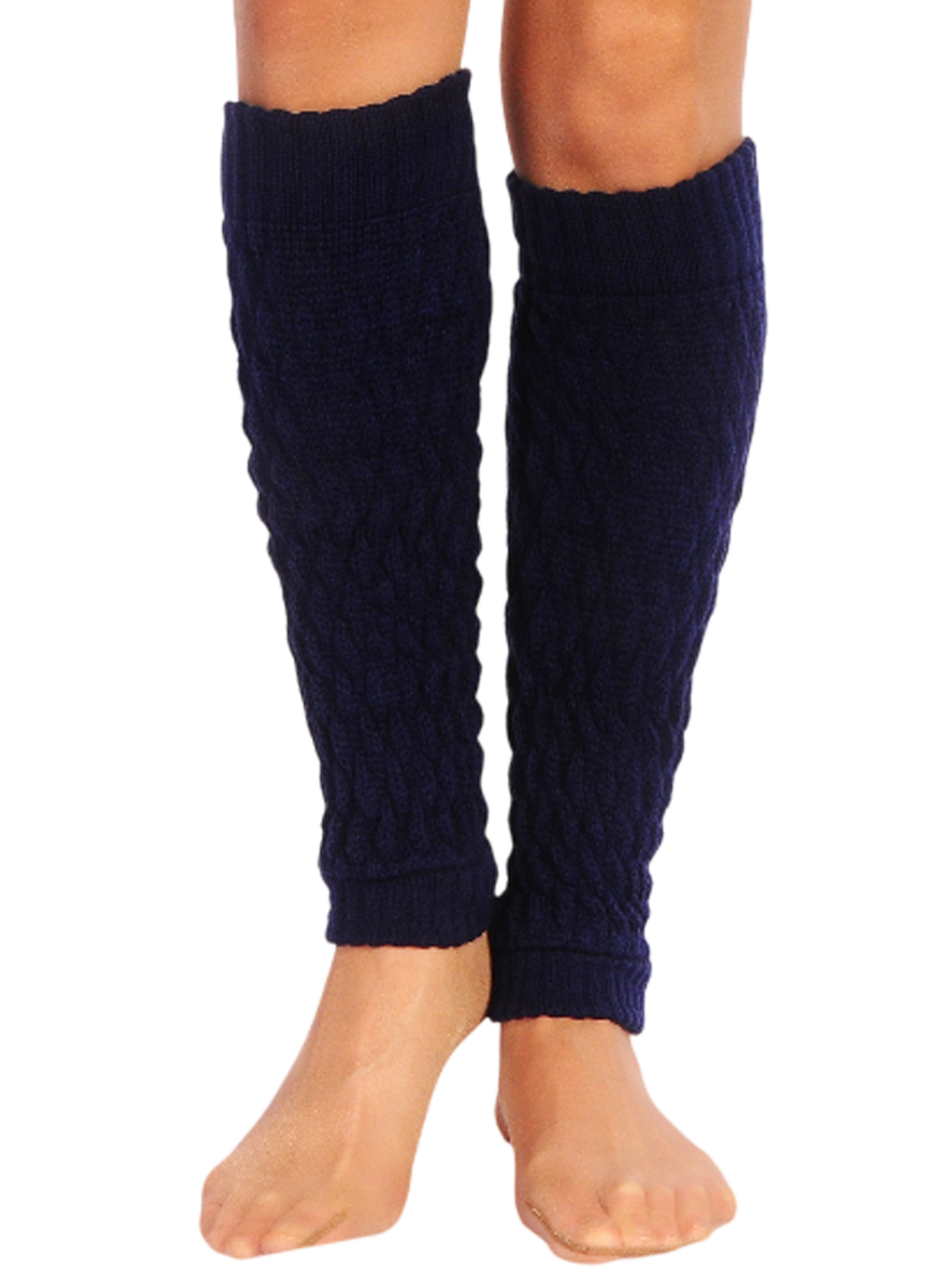 Martinex Beinstulpen Stulpen in navy blau elegante Beinwärmer Damen Frauen Strickstulpen wärmend, weich, dunkelblau