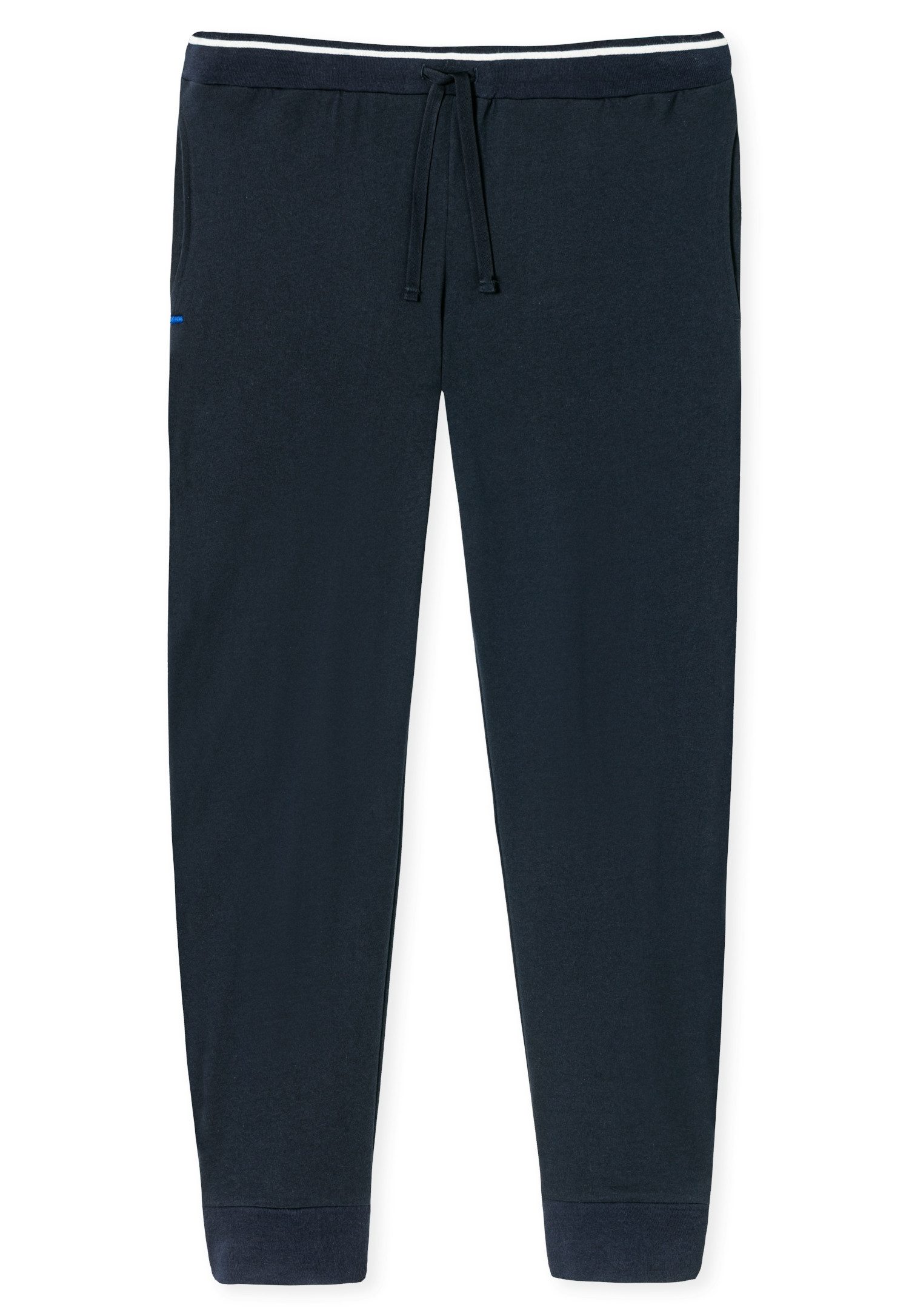 Schiesser Pyjamahose Mix+Relax Reine Baumwolle, seitliche Taschen, Bindeband