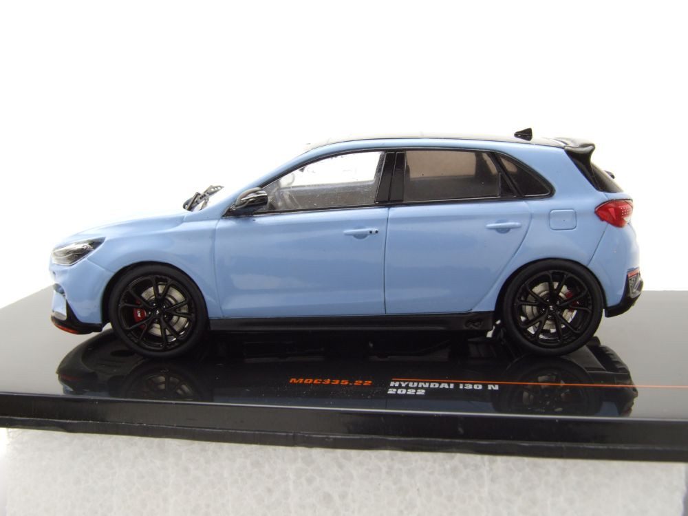ixo Models Modellauto Hyundai i30 N 2022 hellblau, Maßstab 1:43