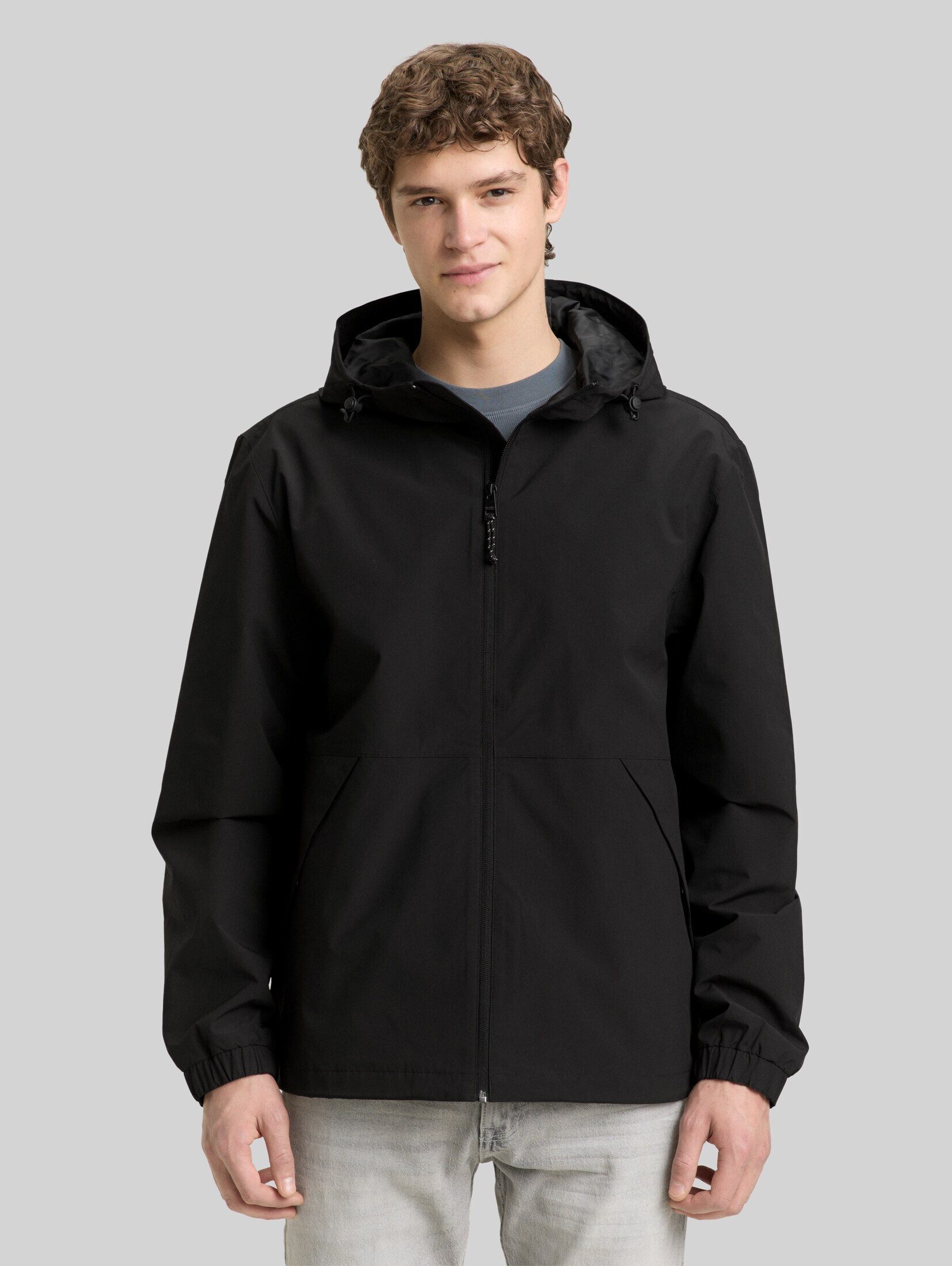 TOM TAILOR Denim Outdoorjacke Jacken Relaxed Fit Windbreaker Jacke aus wasserabweisendem Material