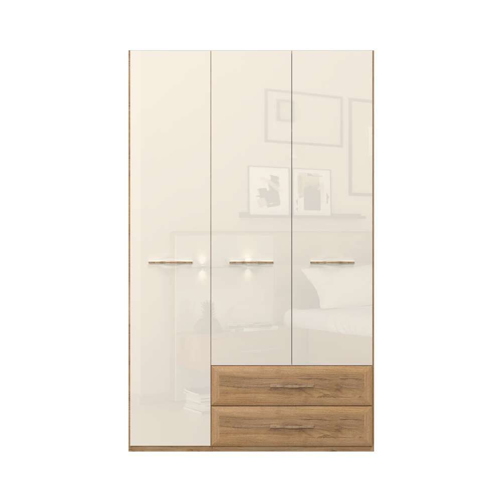 Home affaire Kleiderschrank "Gala, beige hochglänzend UV lackiert, kratzfes günstig online kaufen