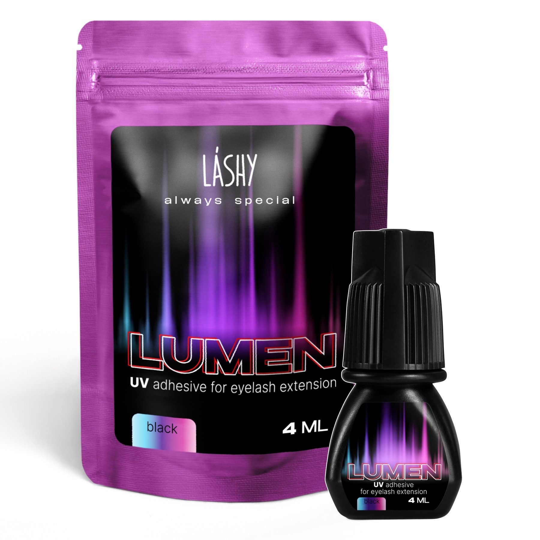 Lovely Einzelwimpern UV Kleber Wimpernkleber für Wimpernverlängerung Lash Extension Glue, Für professionelle Wimpernverlängerung