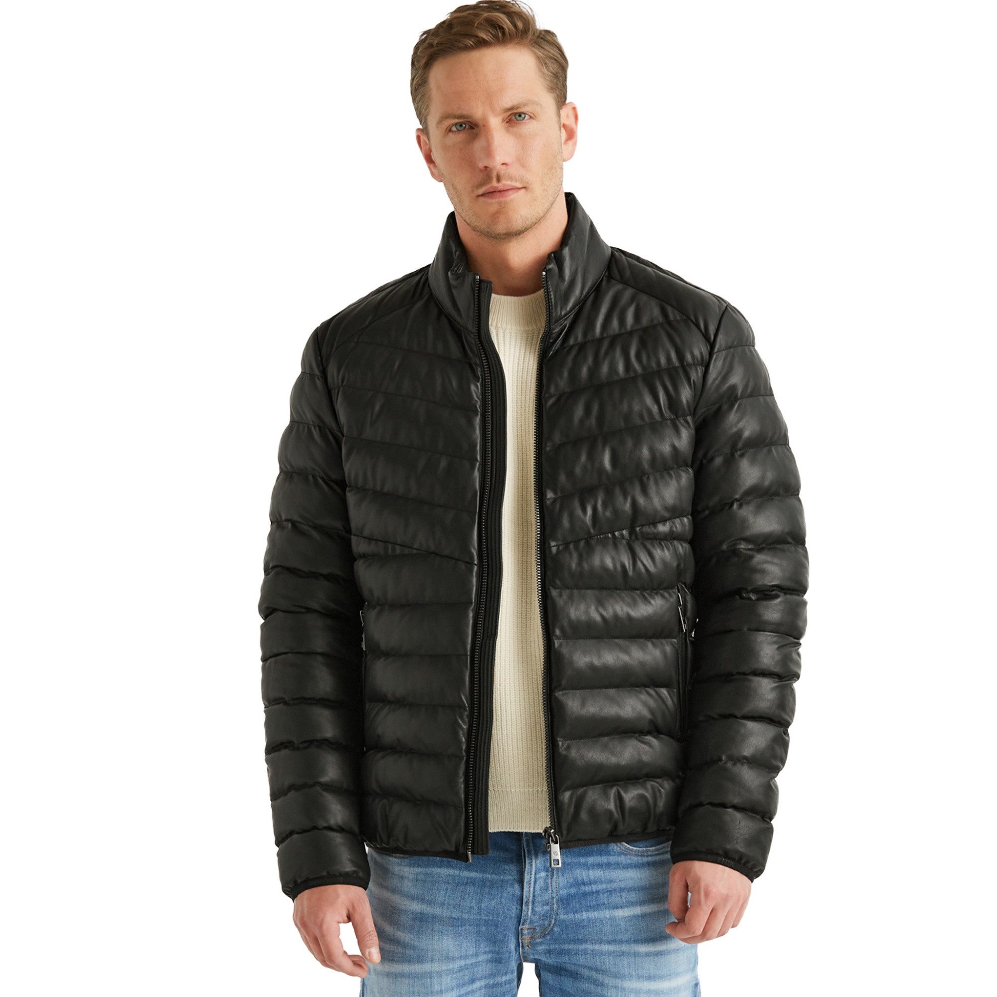 Milestone Lederjacke MSHendrik Milestone - Herren Lederjacke Steppjacke Lam günstig online kaufen