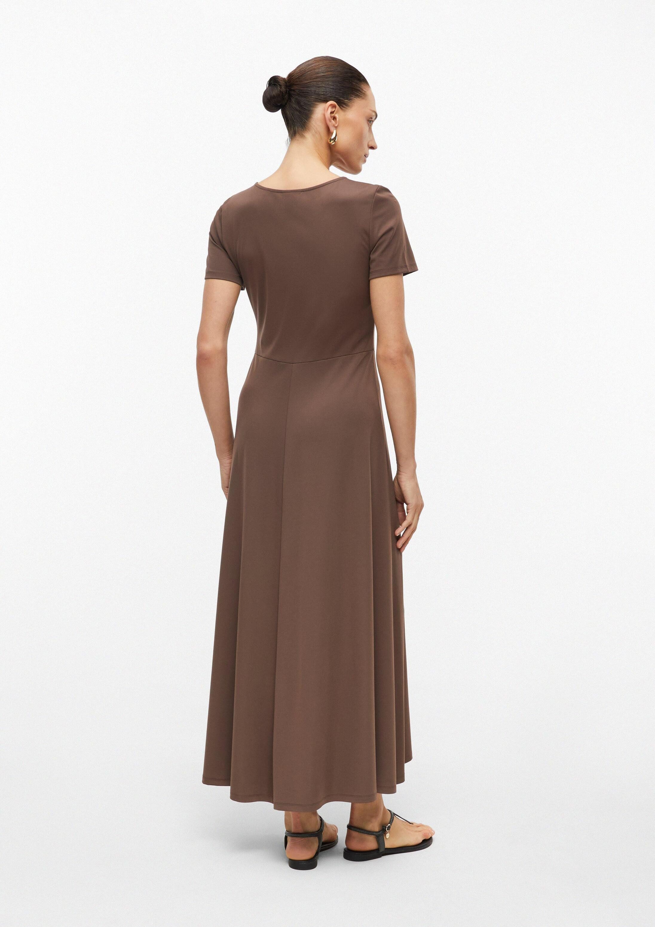 s.Oliver Midikleid Kleid Maxikleid im Slim Fit mit Schlitz